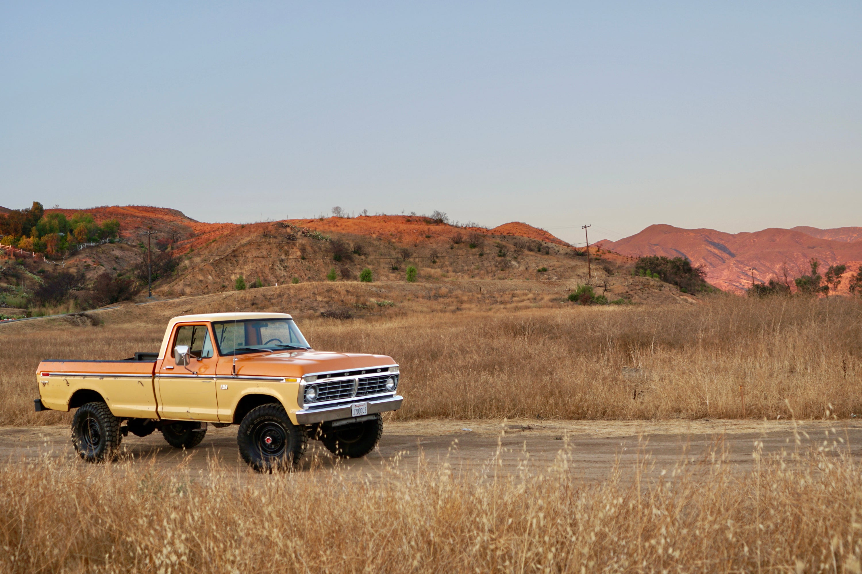 1975 Ford F-250 Highboy Parrot Orange FINE ART PRINT