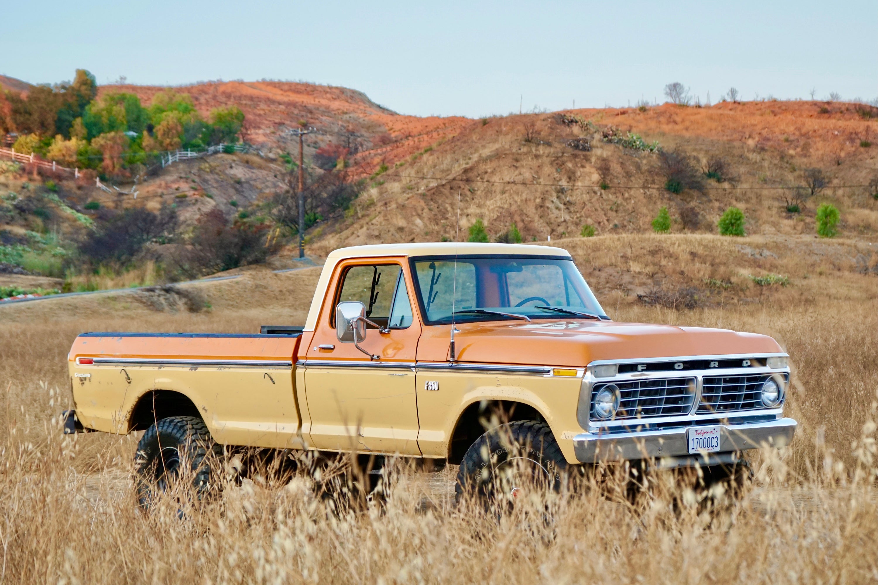 1975 Ford F-250 Highboy Parrot Orange FINE ART PRINT