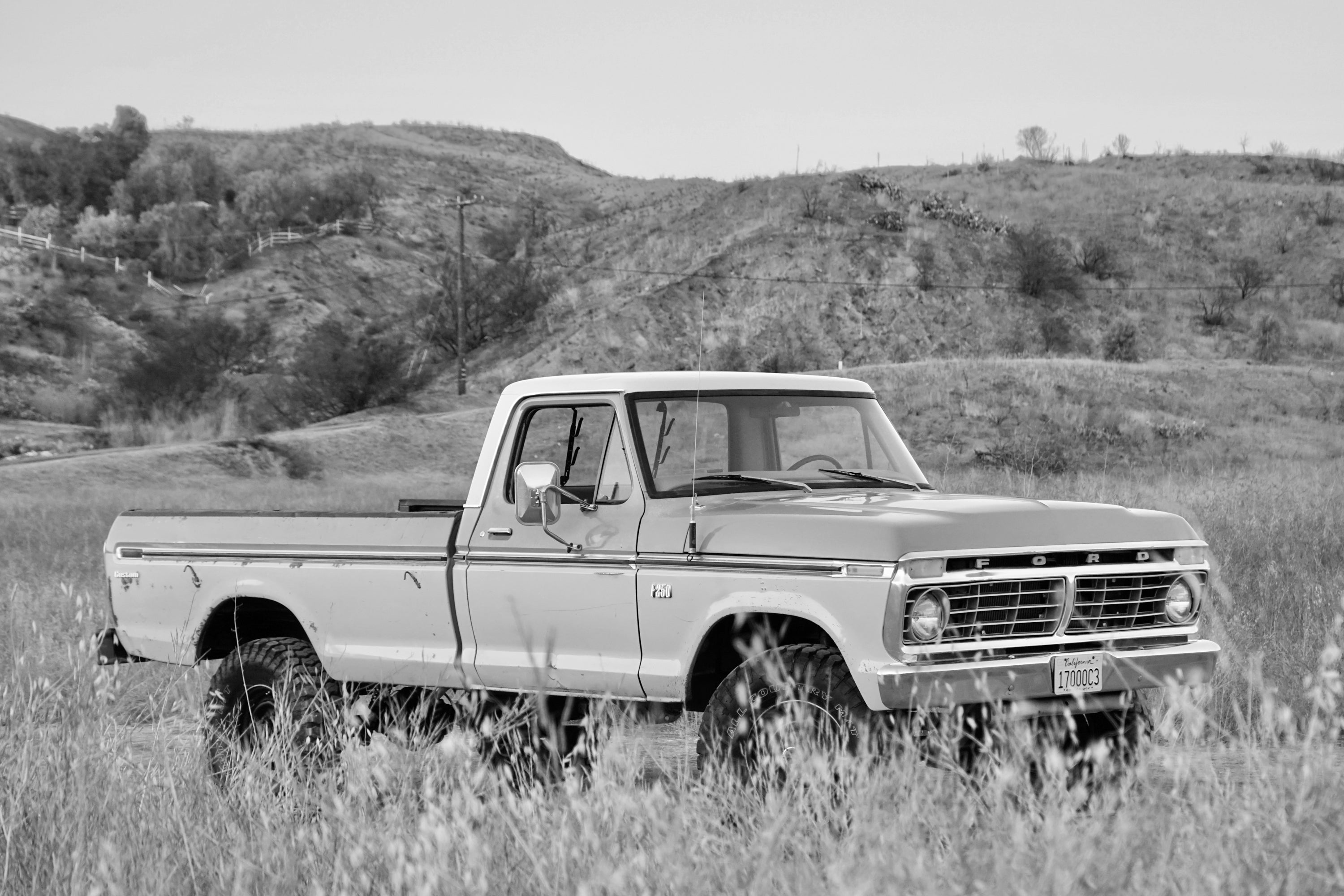 1975 Ford F-250 Highboy Parrot Orange FINE ART PRINT