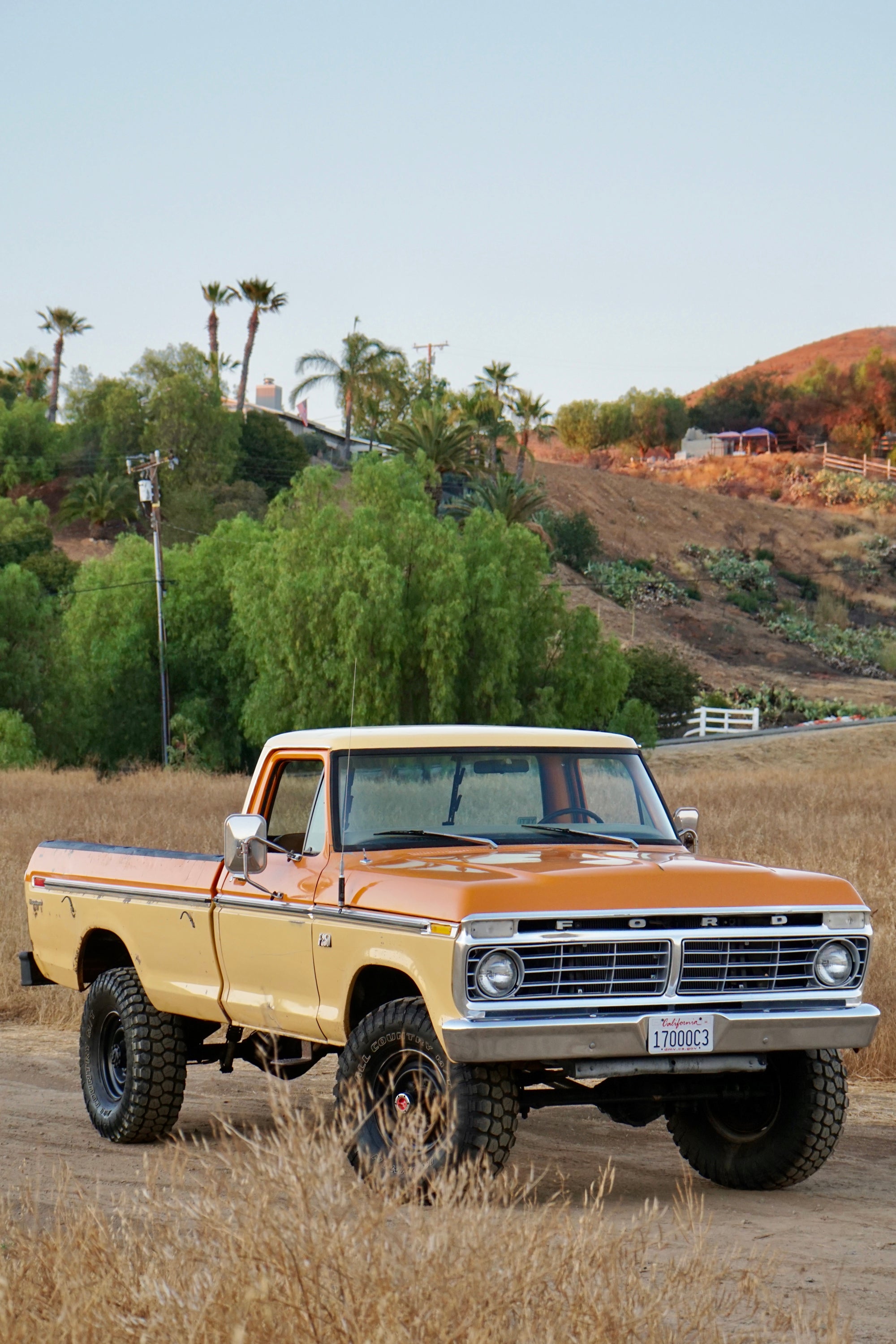 1975 Ford F-250 Highboy Parrot Orange FINE ART PRINT