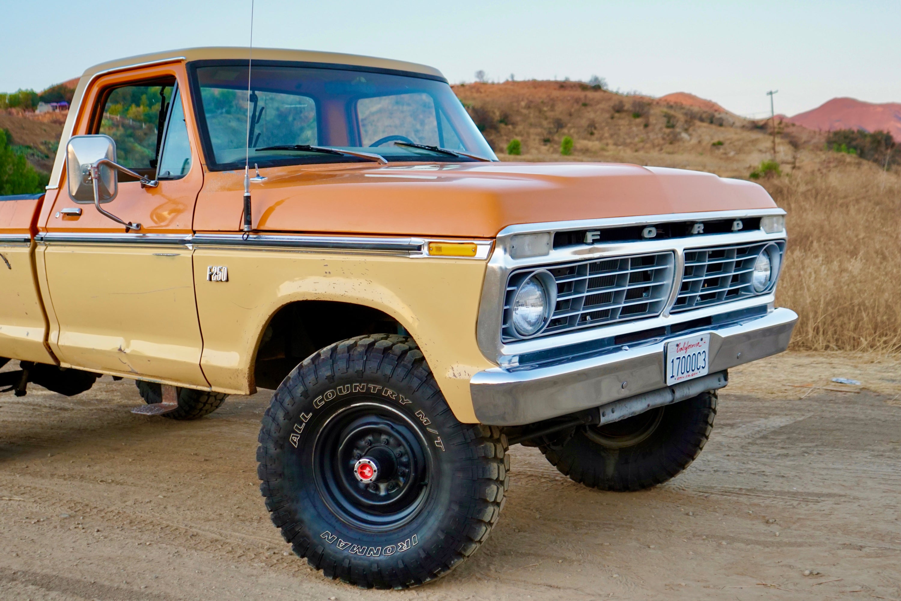 1975 Ford F-250 Highboy Parrot Orange FINE ART PRINT