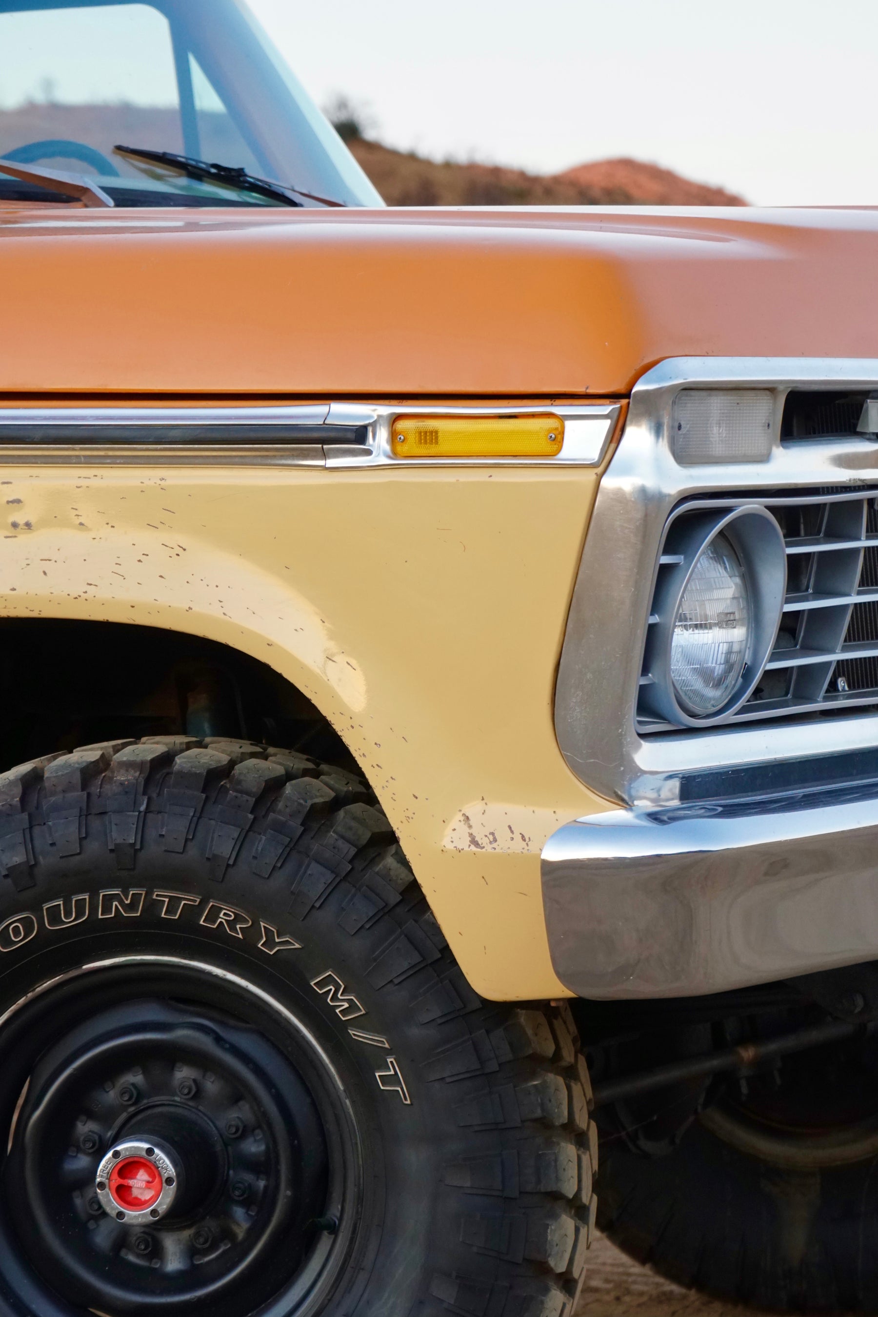 1975 Ford F-250 Highboy Parrot Orange FINE ART PRINT