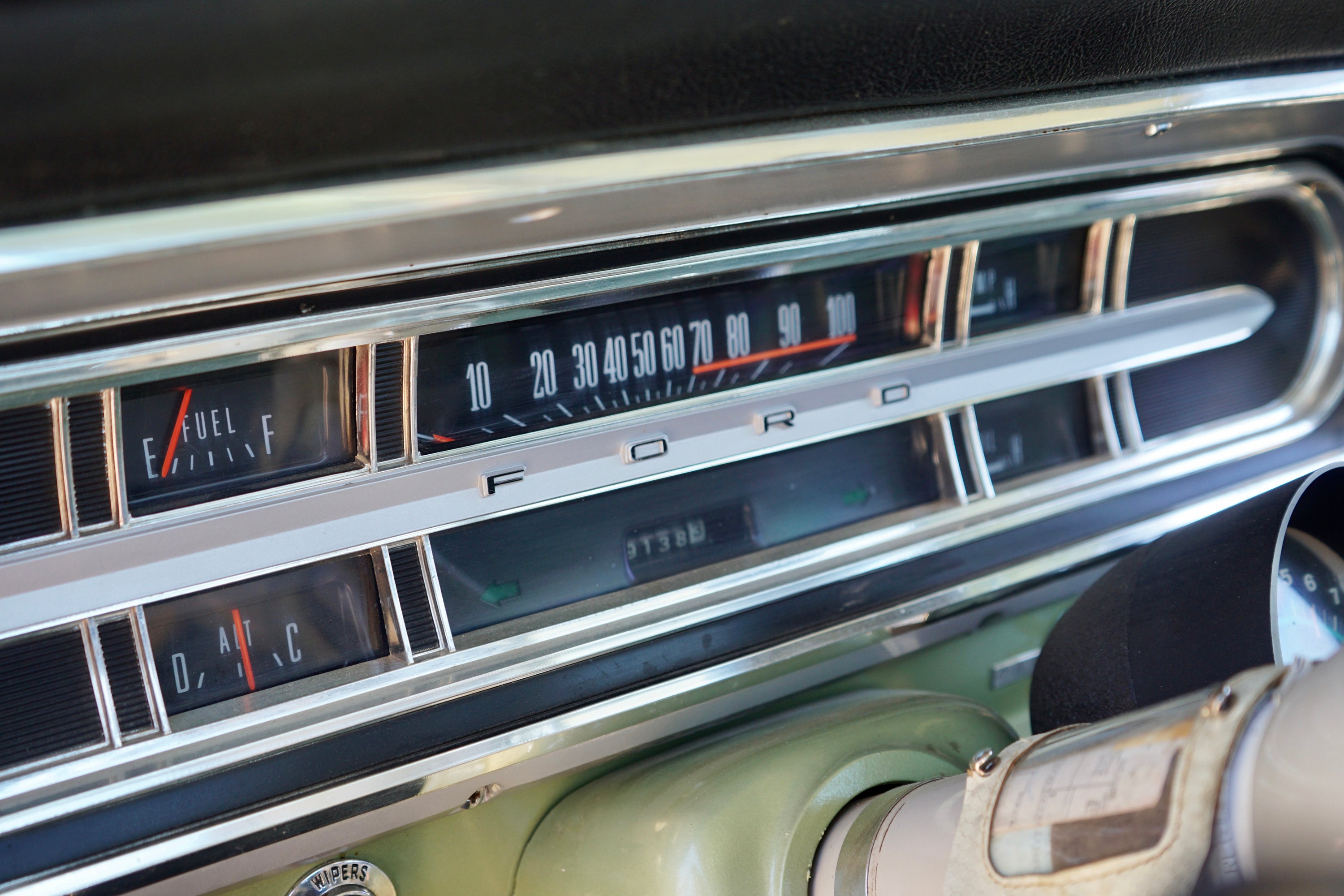 1967 Ford F-250 Lime Gold Camper Special FINE ART PRINT