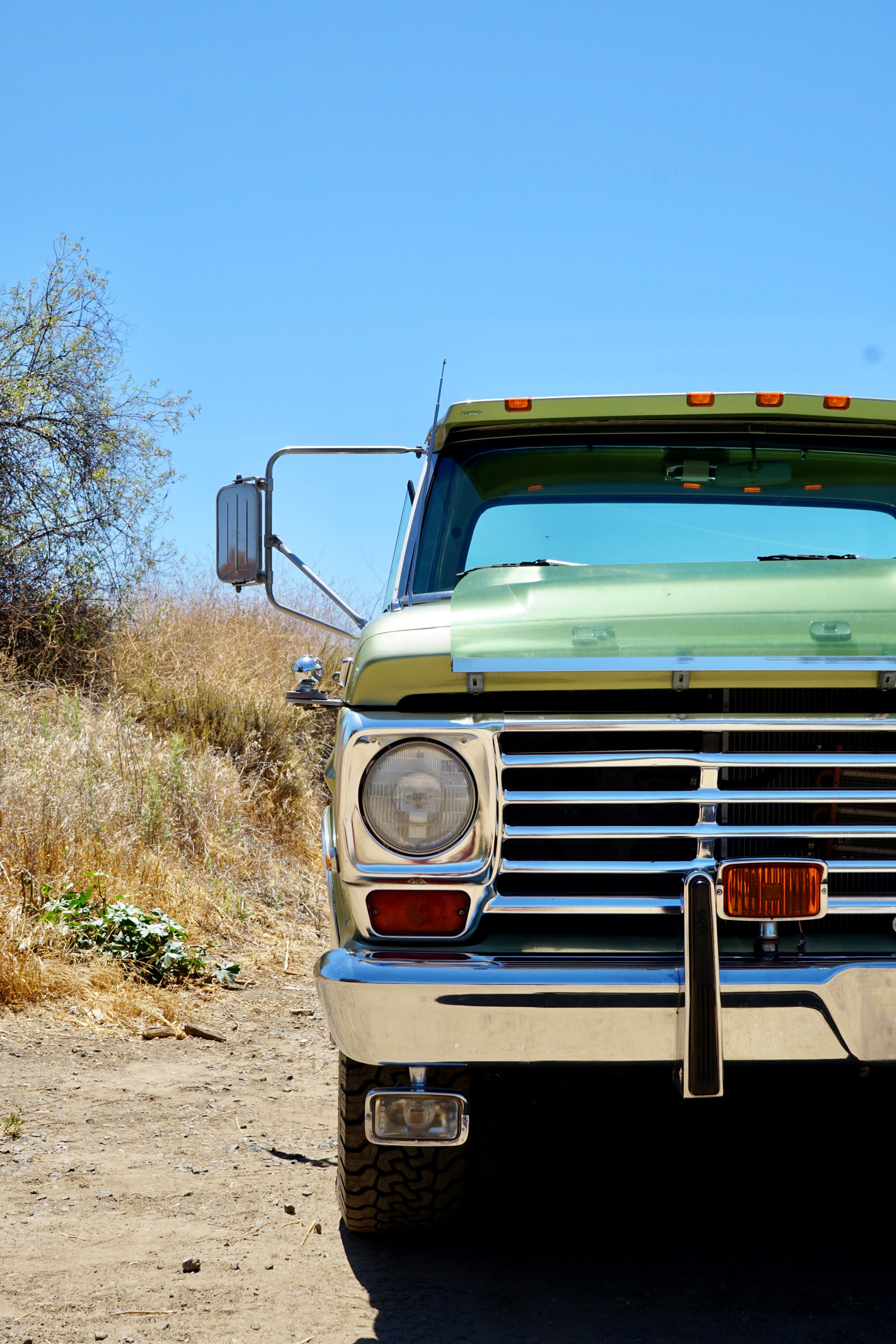 1967 Ford F-250 Lime Gold Camper Special FINE ART PRINT