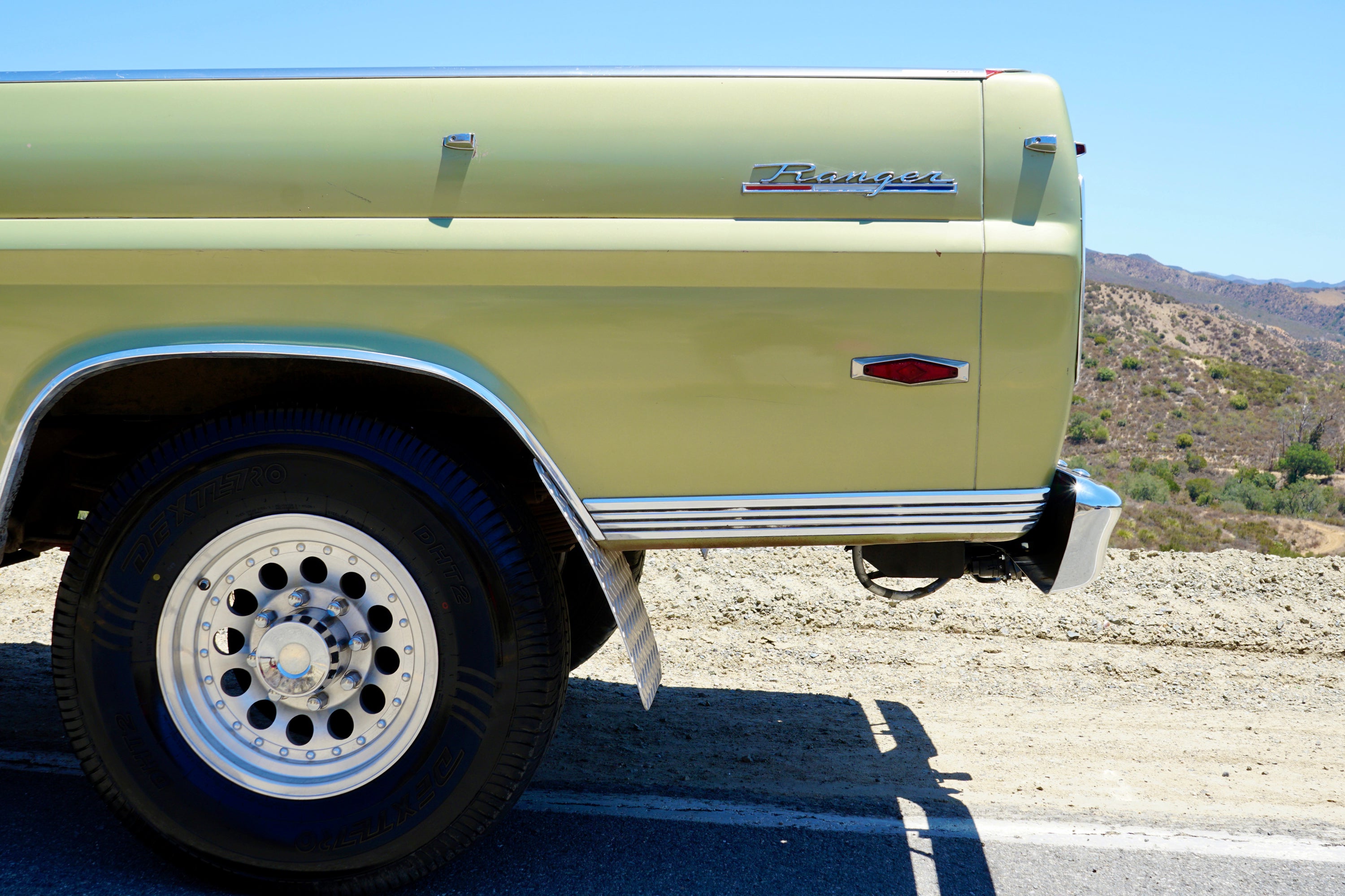 1967 Ford F-250 Lime Gold Camper Special FINE ART PRINT