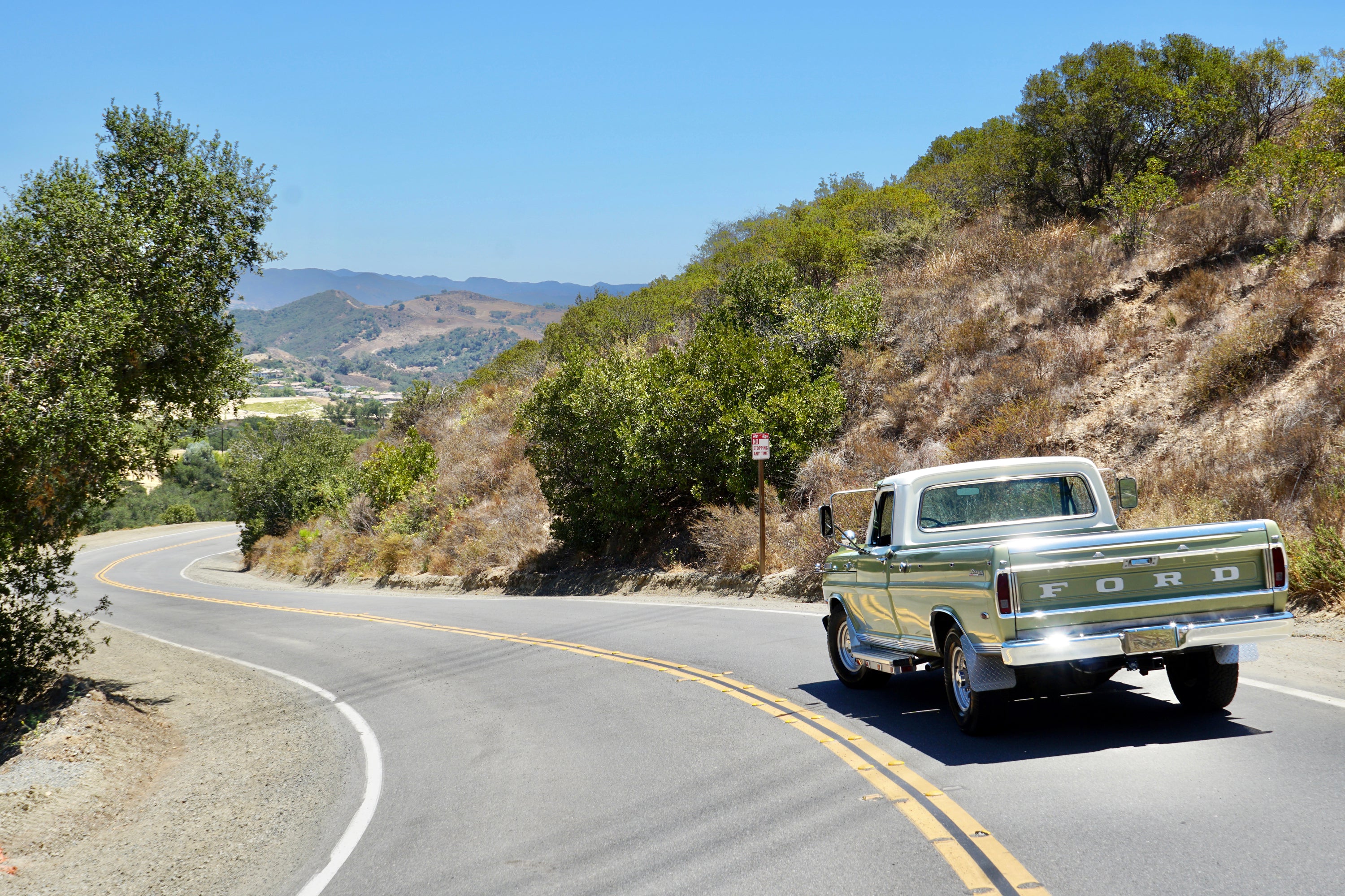 1967 Ford F-250 Lime Gold Camper Special FINE ART PRINT