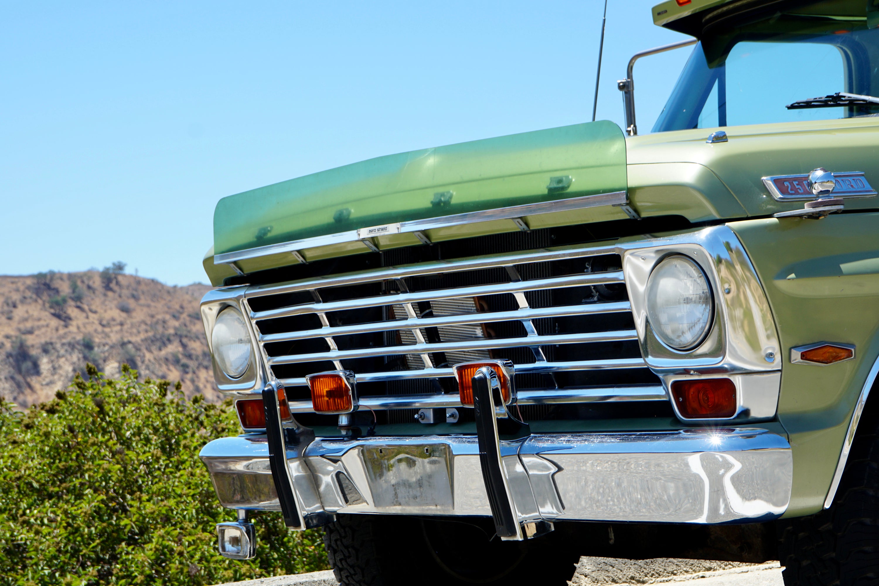 1967 Ford F-250 Lime Gold Camper Special FINE ART PRINT
