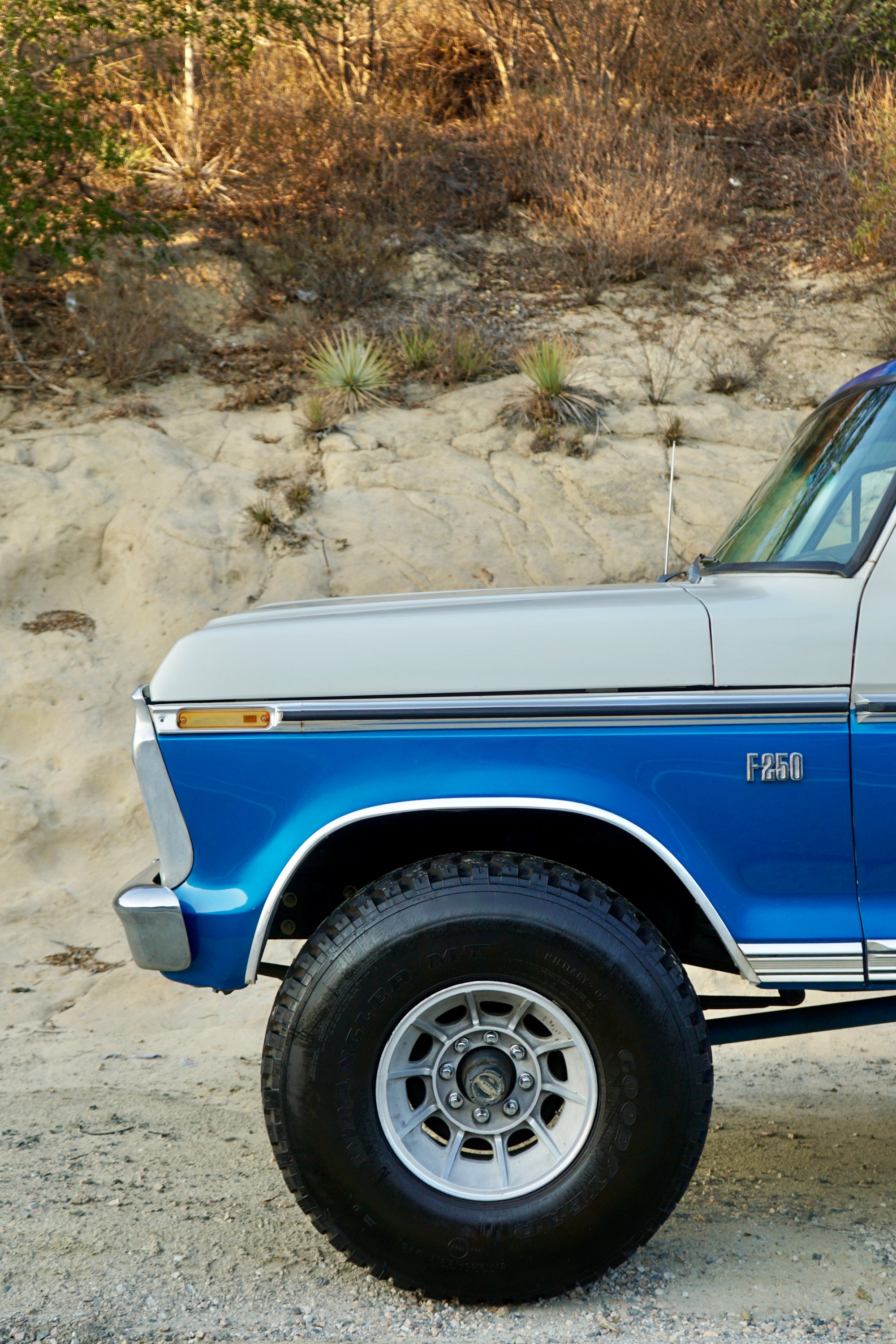 1973 Ford F-250 Highboy Bahama Blue FINE ART PRINT
