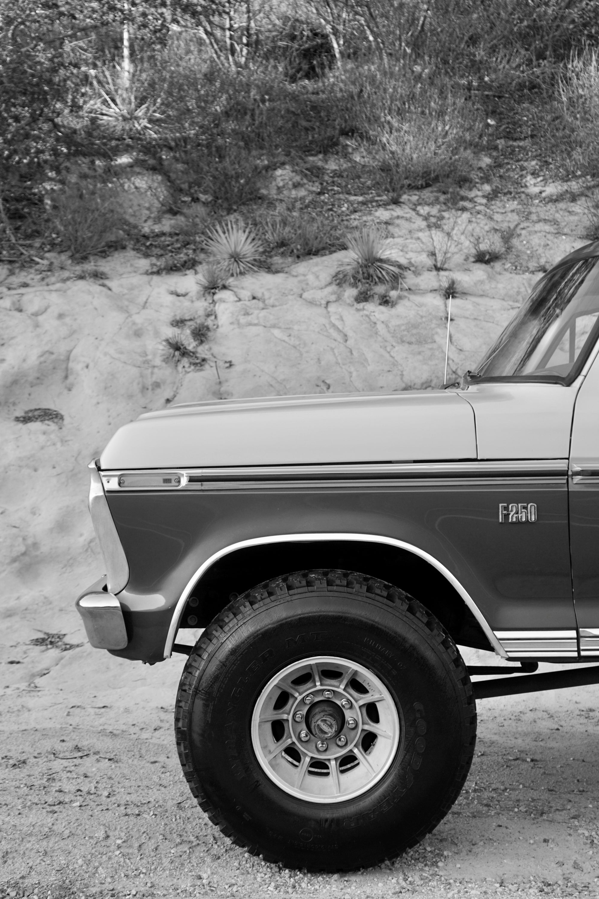 1973 Ford F-250 Highboy Bahama Blue FINE ART PRINT