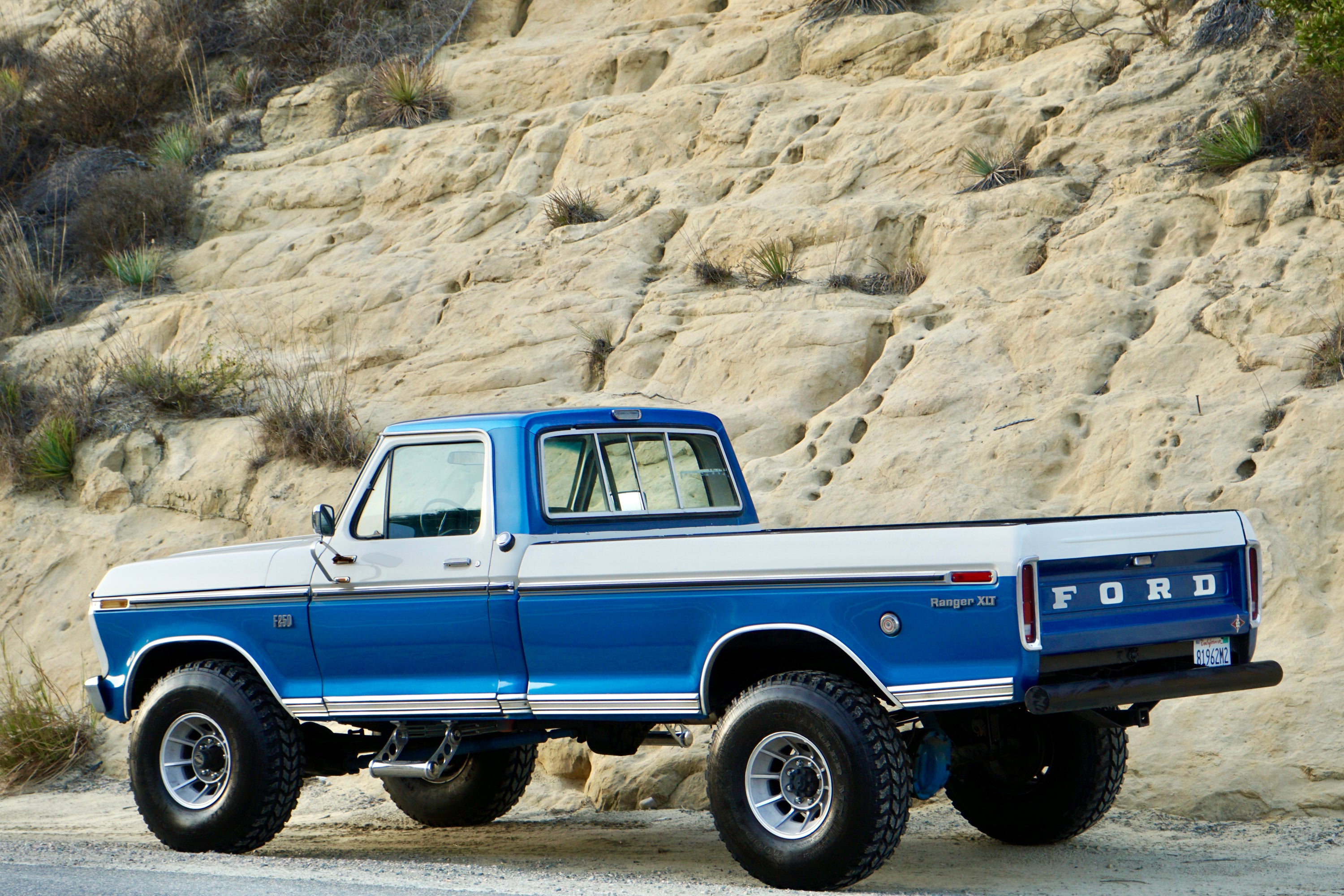 1973 Ford F-250 Highboy Bahama Blue FINE ART PRINT