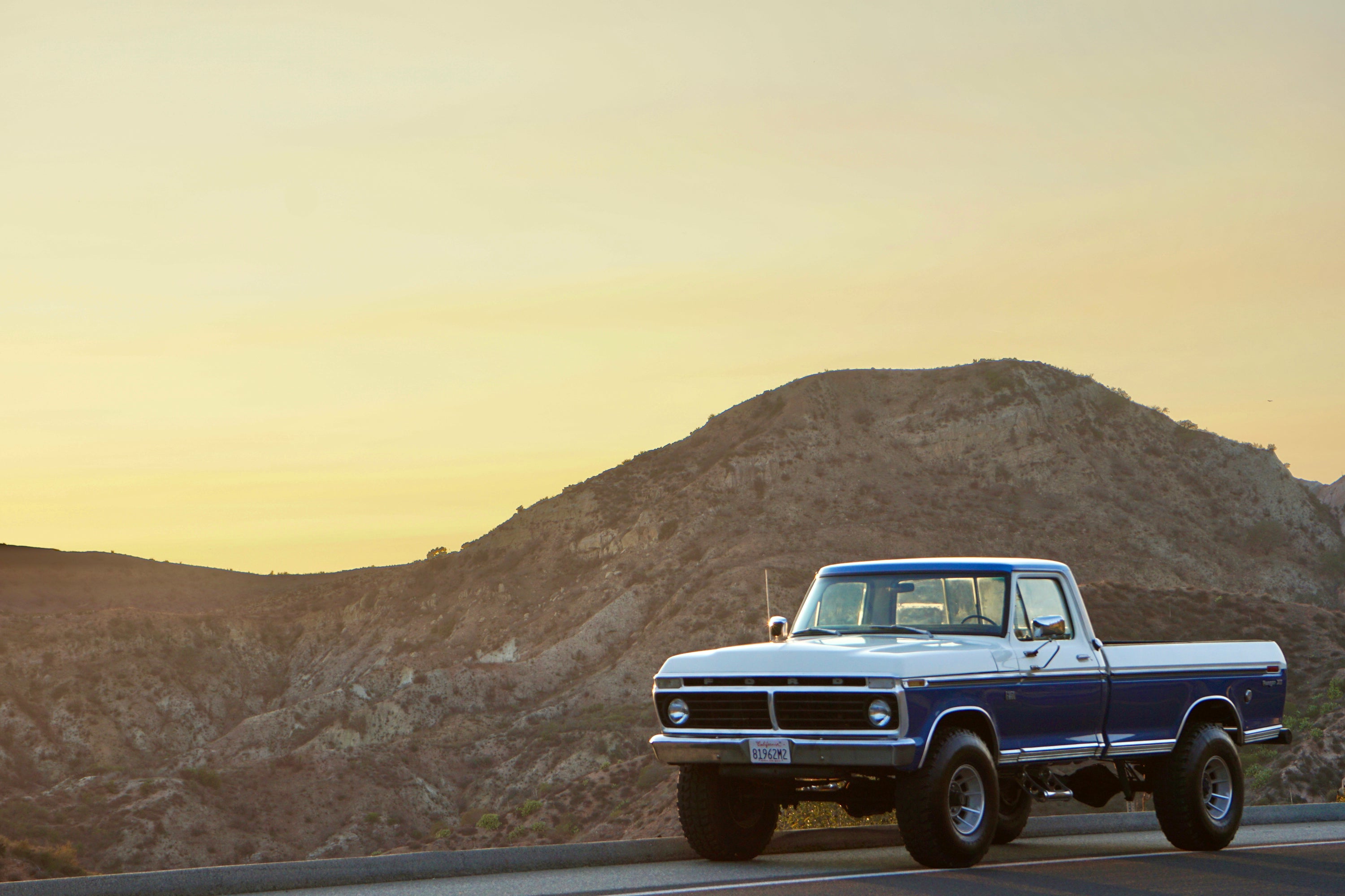1973 Ford F-250 Highboy Bahama Blue FINE ART PRINT