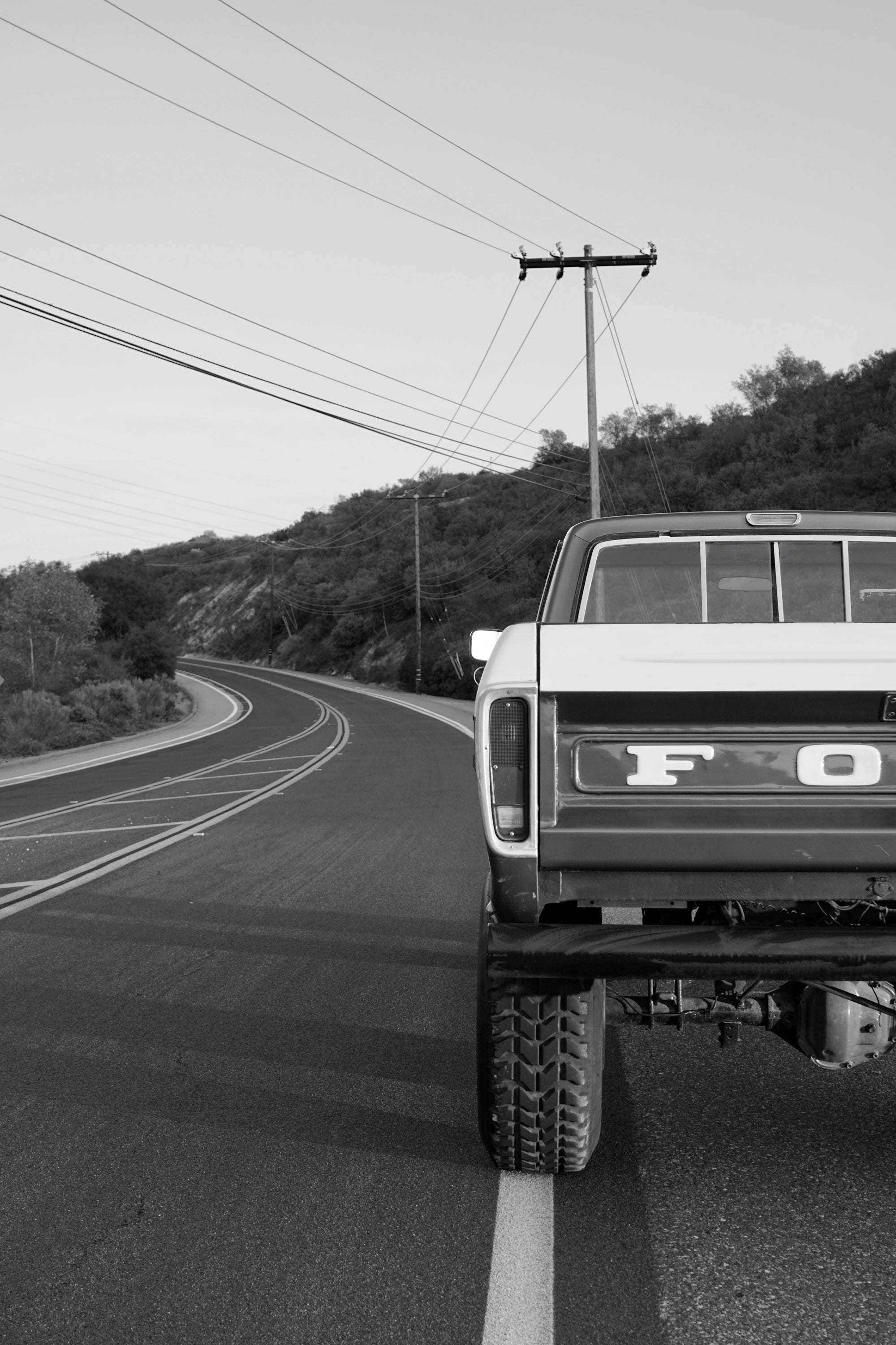 1973 Ford F-250 Highboy Bahama Blue FINE ART PRINT