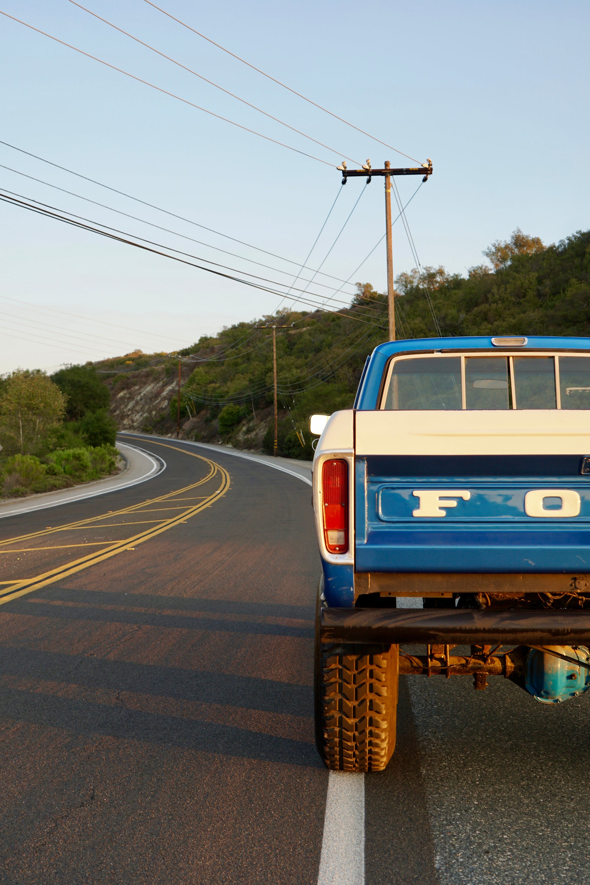 1973 Ford F-250 Highboy Bahama Blue FINE ART PRINT