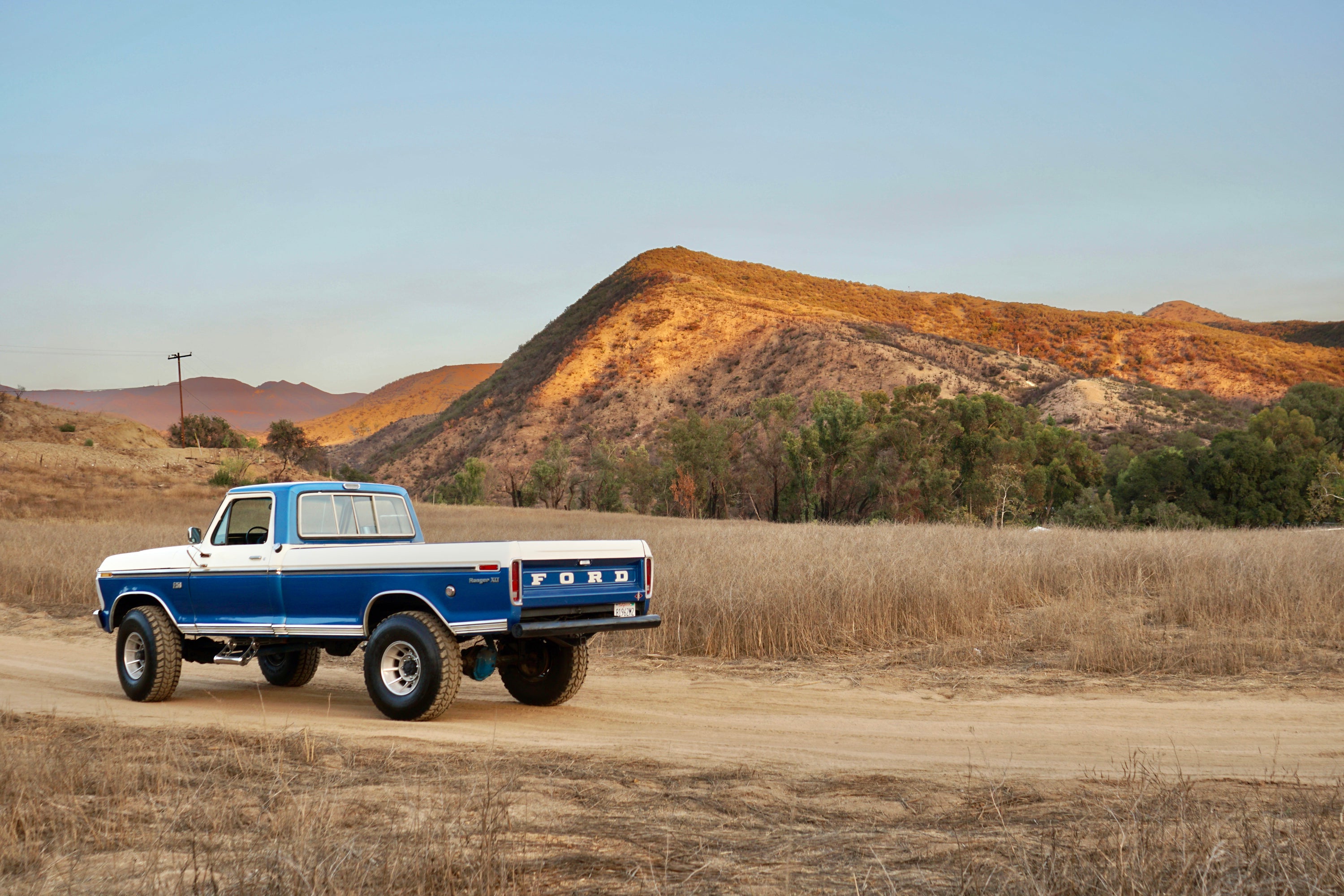 1973 Ford F-250 Highboy Bahama Blue FINE ART PRINT