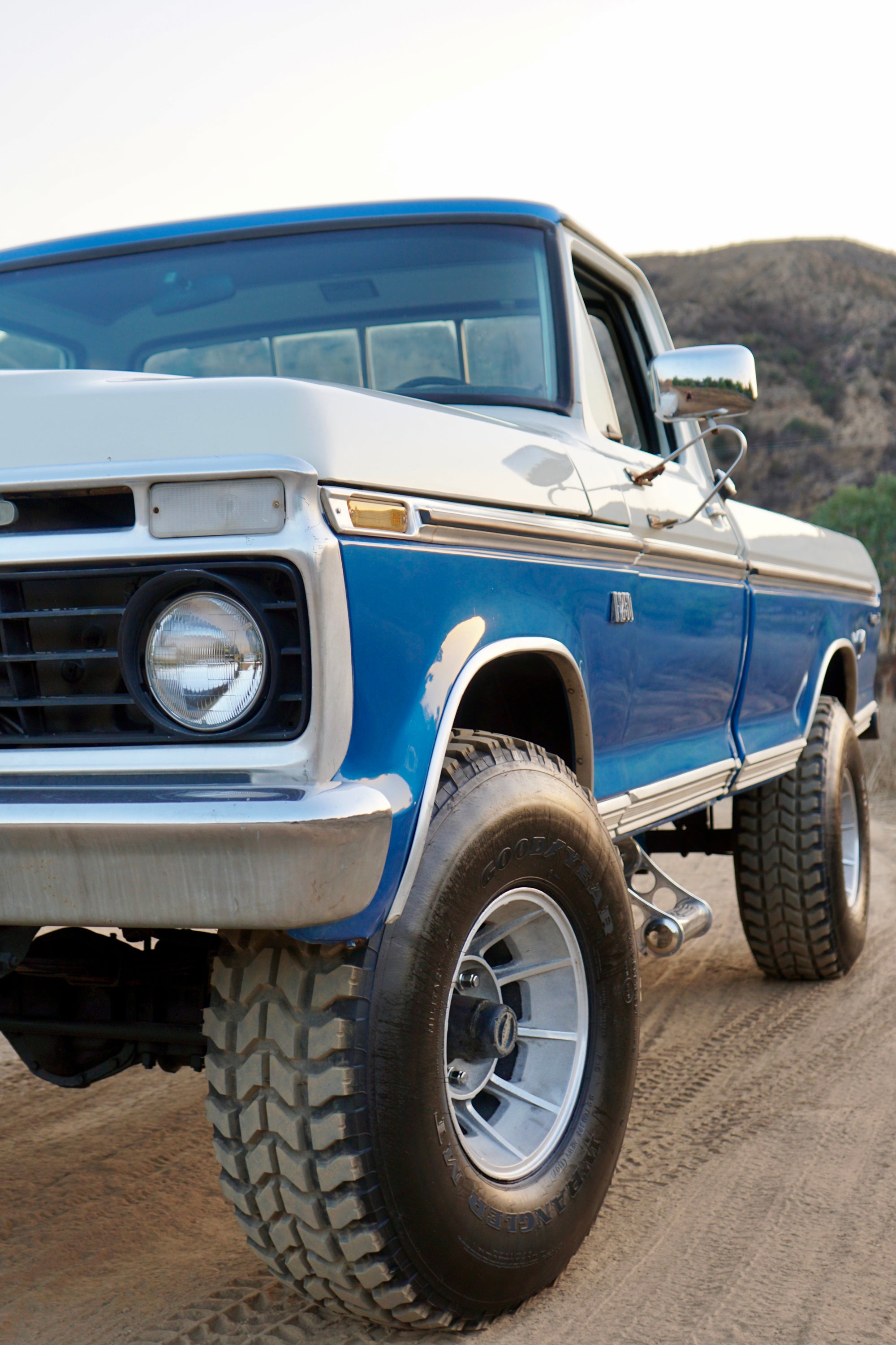 1973 Ford F-250 Highboy Bahama Blue FINE ART PRINT