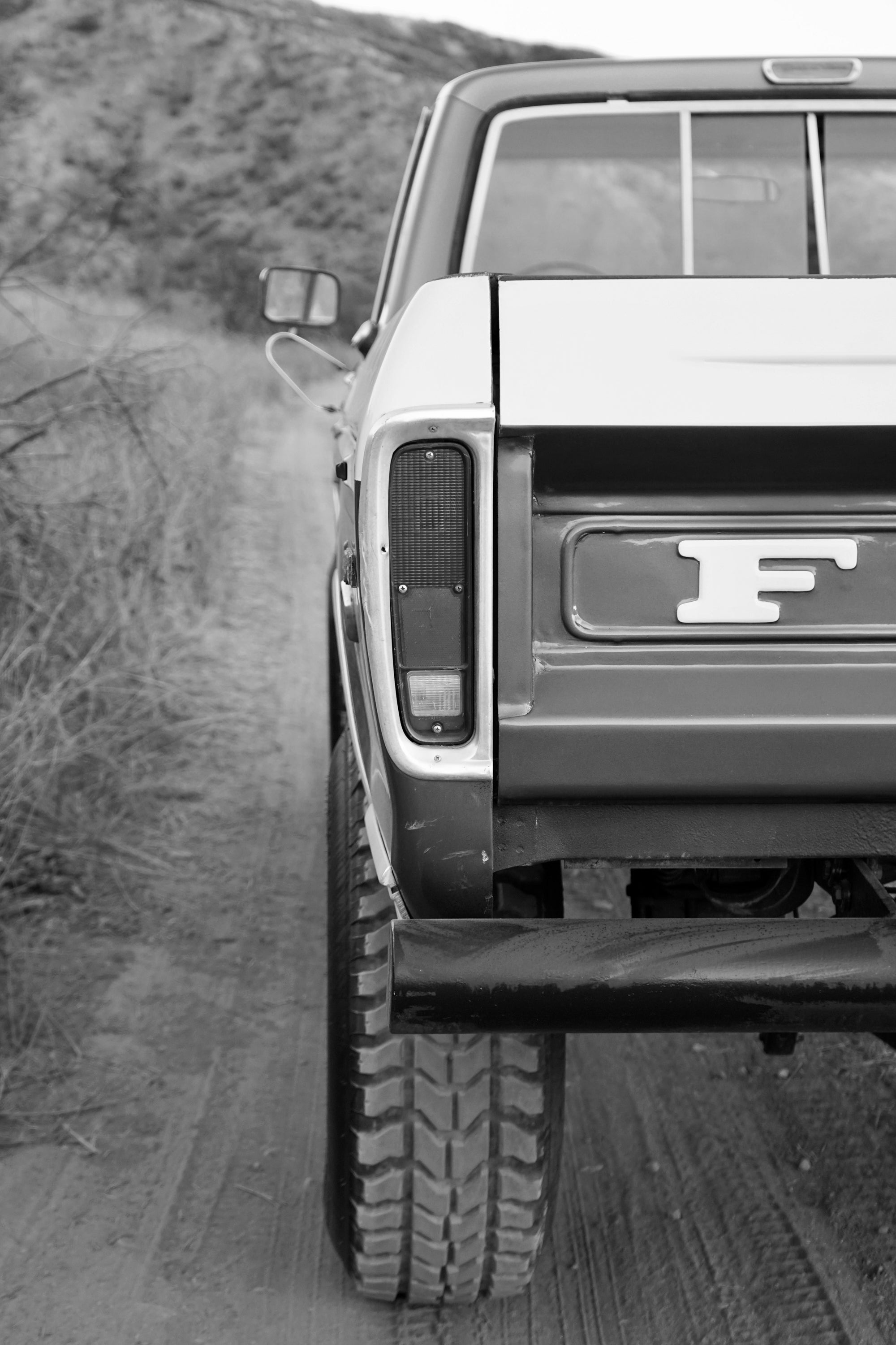 1973 Ford F-250 Highboy Bahama Blue FINE ART PRINT