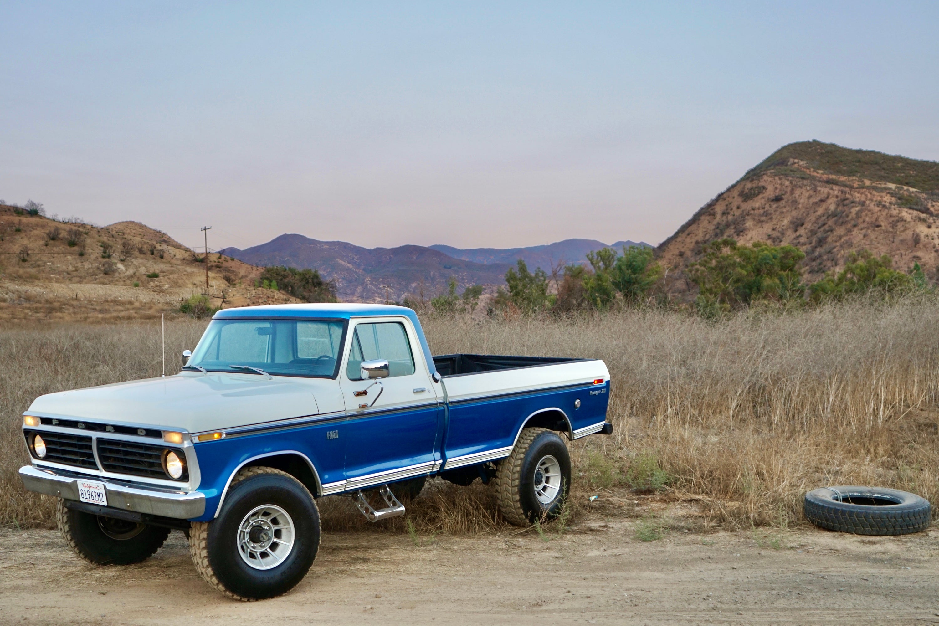 1973 Ford F-250 Highboy Bahama Blue FINE ART PRINT