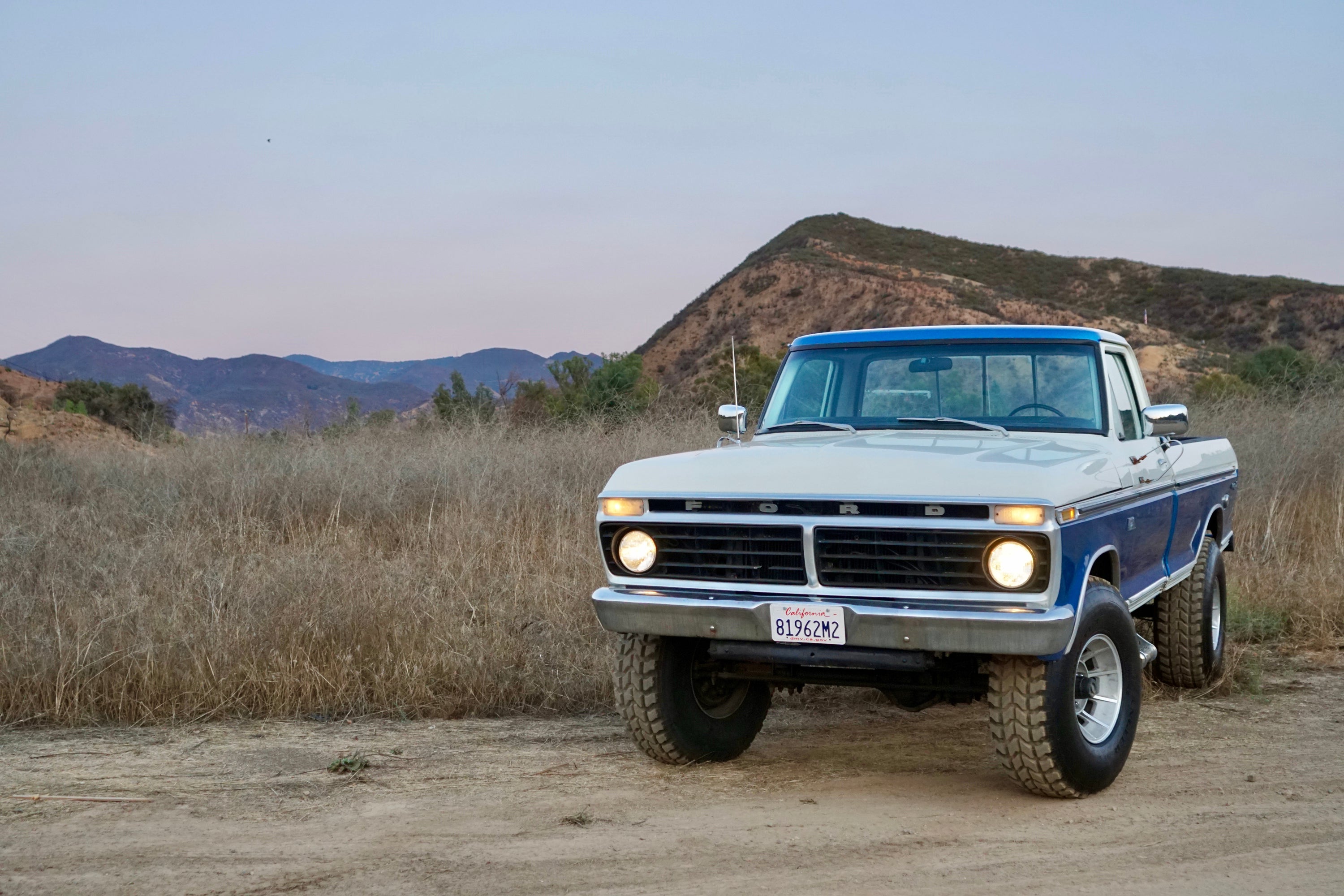 1973 Ford F-250 Highboy Bahama Blue FINE ART PRINT
