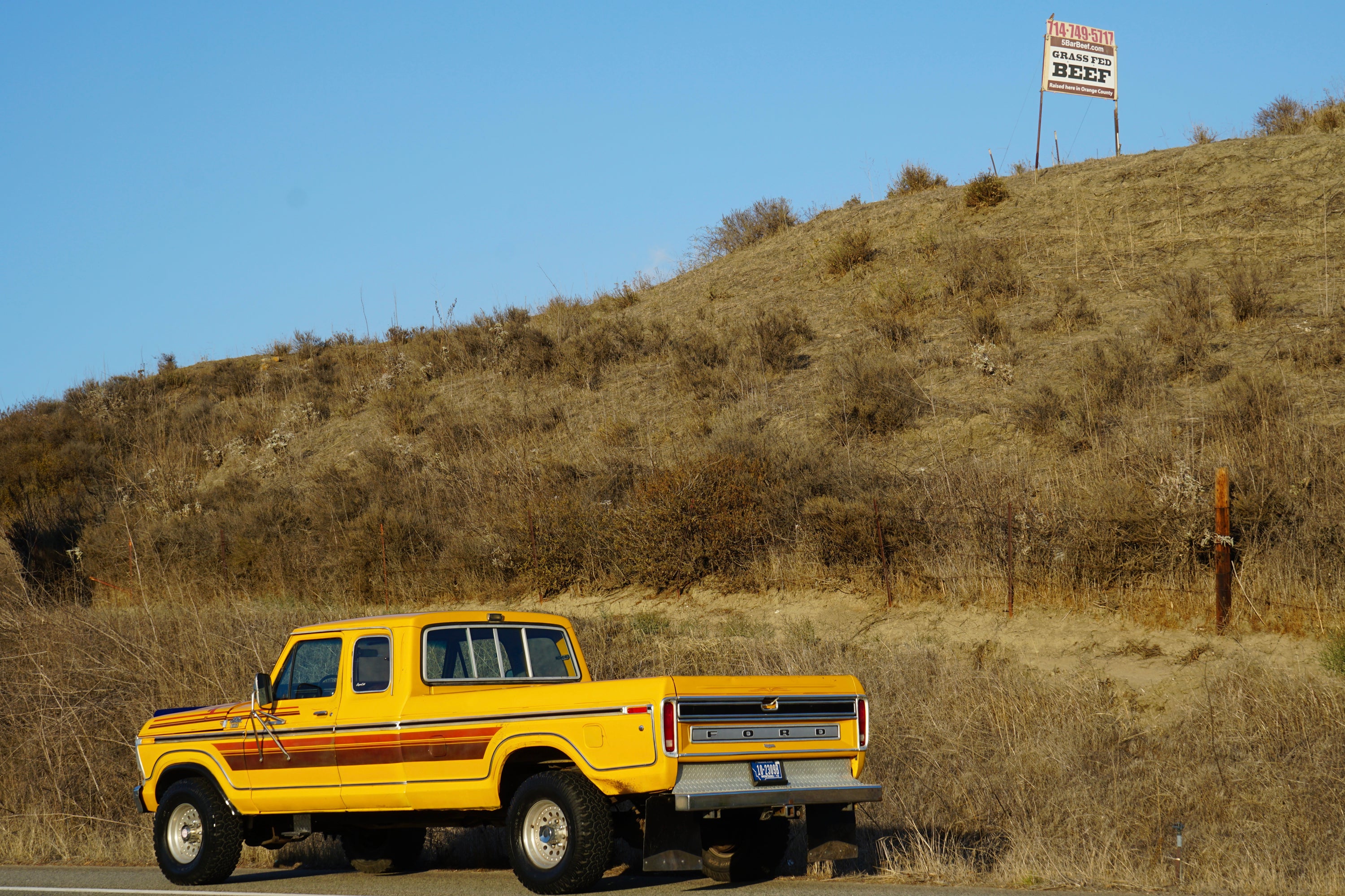 1978 Ford F-250 SuperCab 4x4 Chrome Yellow FINE ART PRINT