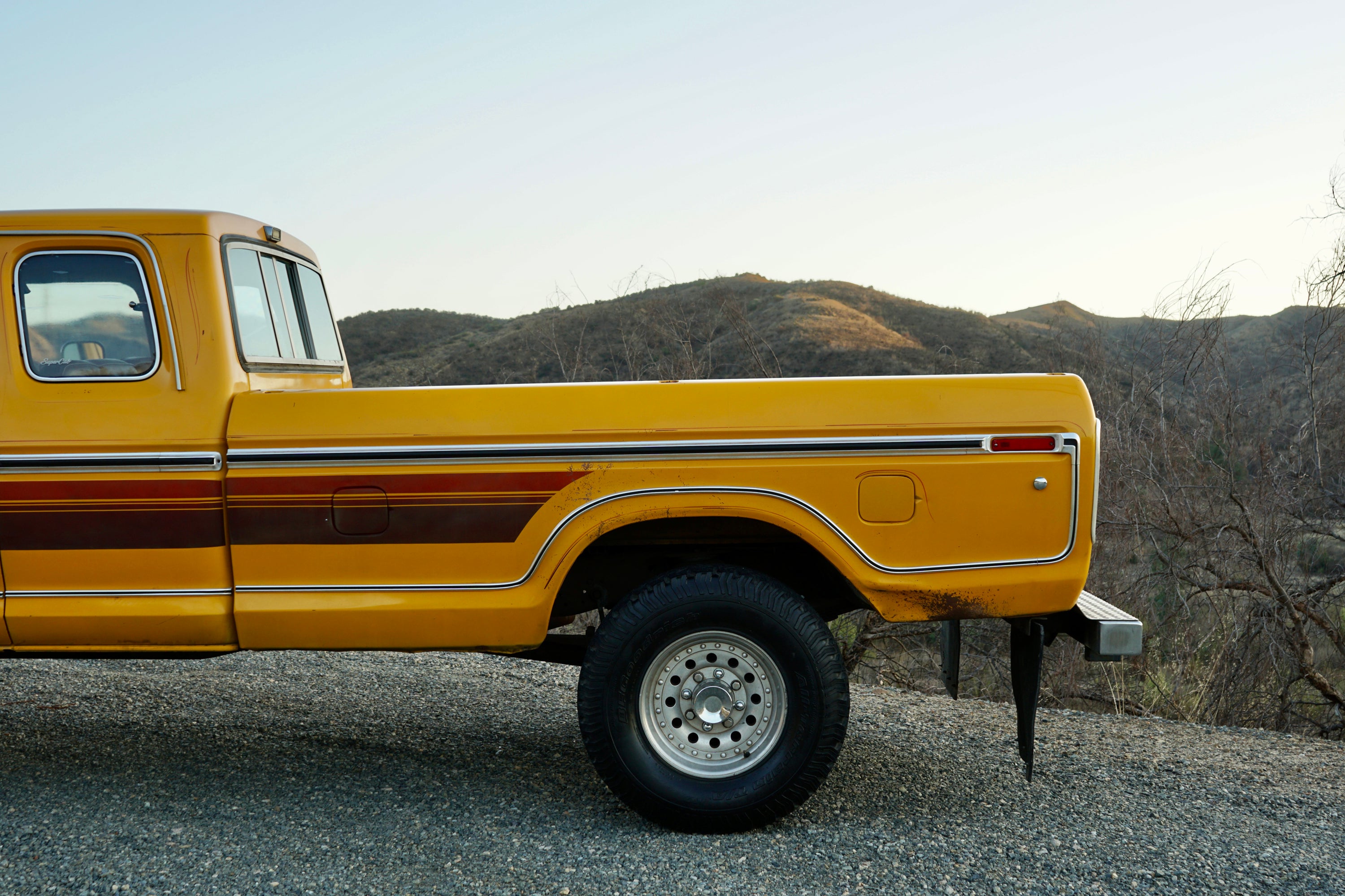 1978 Ford F-250 SuperCab 4x4 Chrome Yellow FINE ART PRINT
