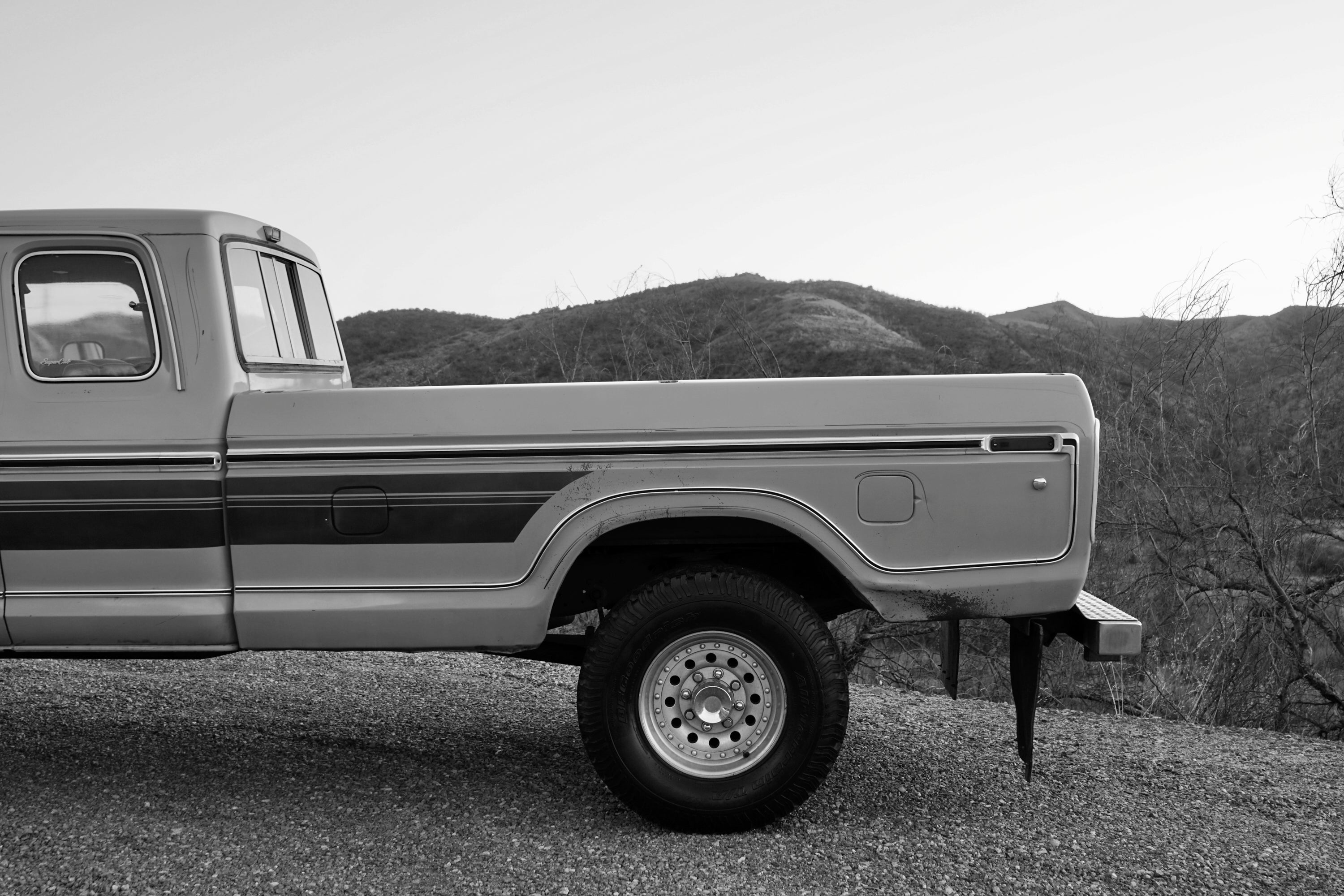 1978 Ford F-250 SuperCab 4x4 Chrome Yellow FINE ART PRINT