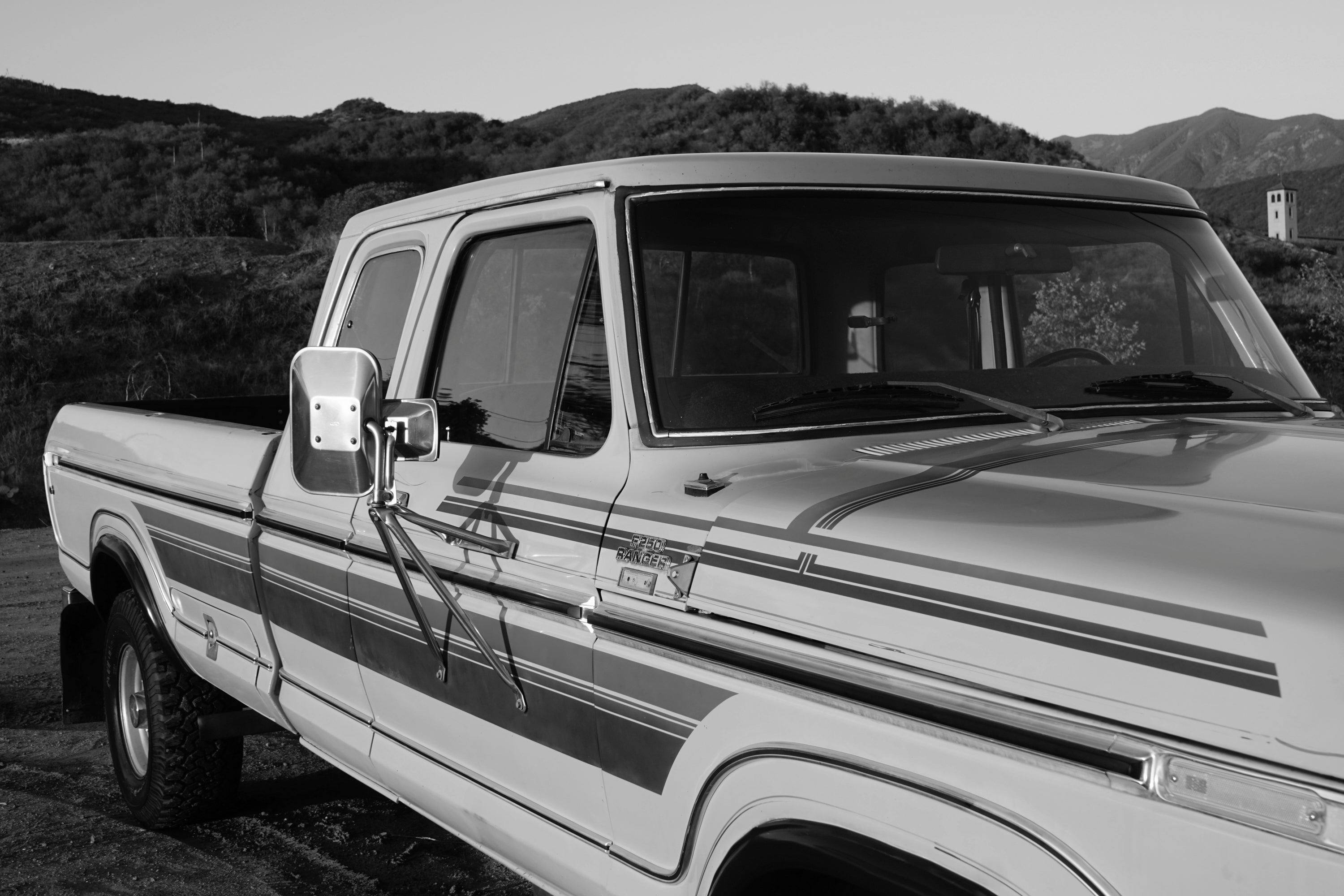 1978 Ford F-250 SuperCab 4x4 Chrome Yellow FINE ART PRINT
