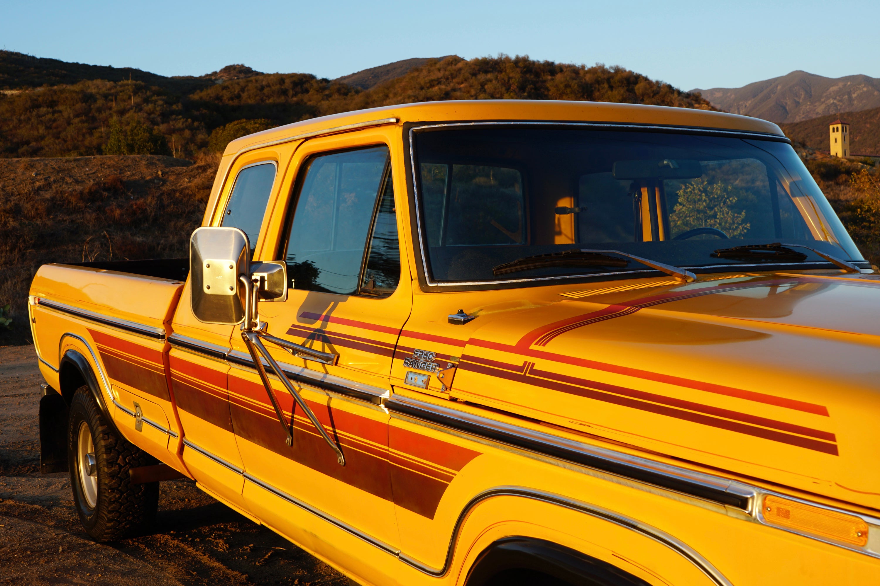 1978 Ford F-250 SuperCab 4x4 Chrome Yellow FINE ART PRINT