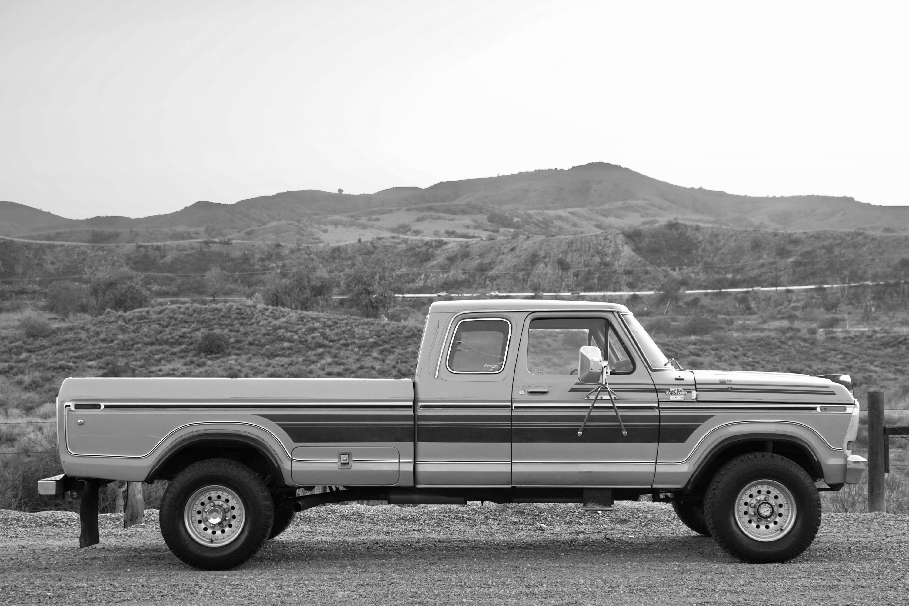 1978 Ford F-250 SuperCab 4x4 Chrome Yellow FINE ART PRINT