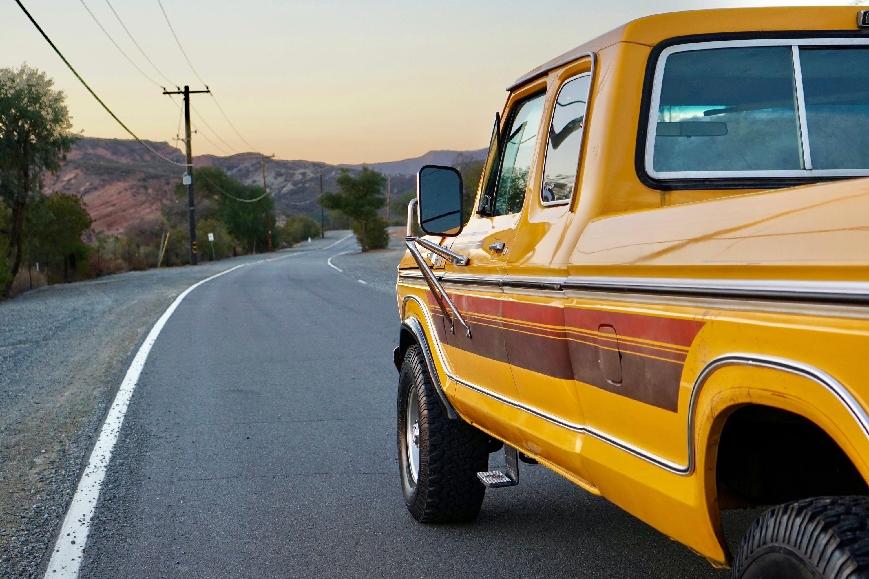 1978 Ford F-250 SuperCab 4x4 Chrome Yellow FINE ART PRINT