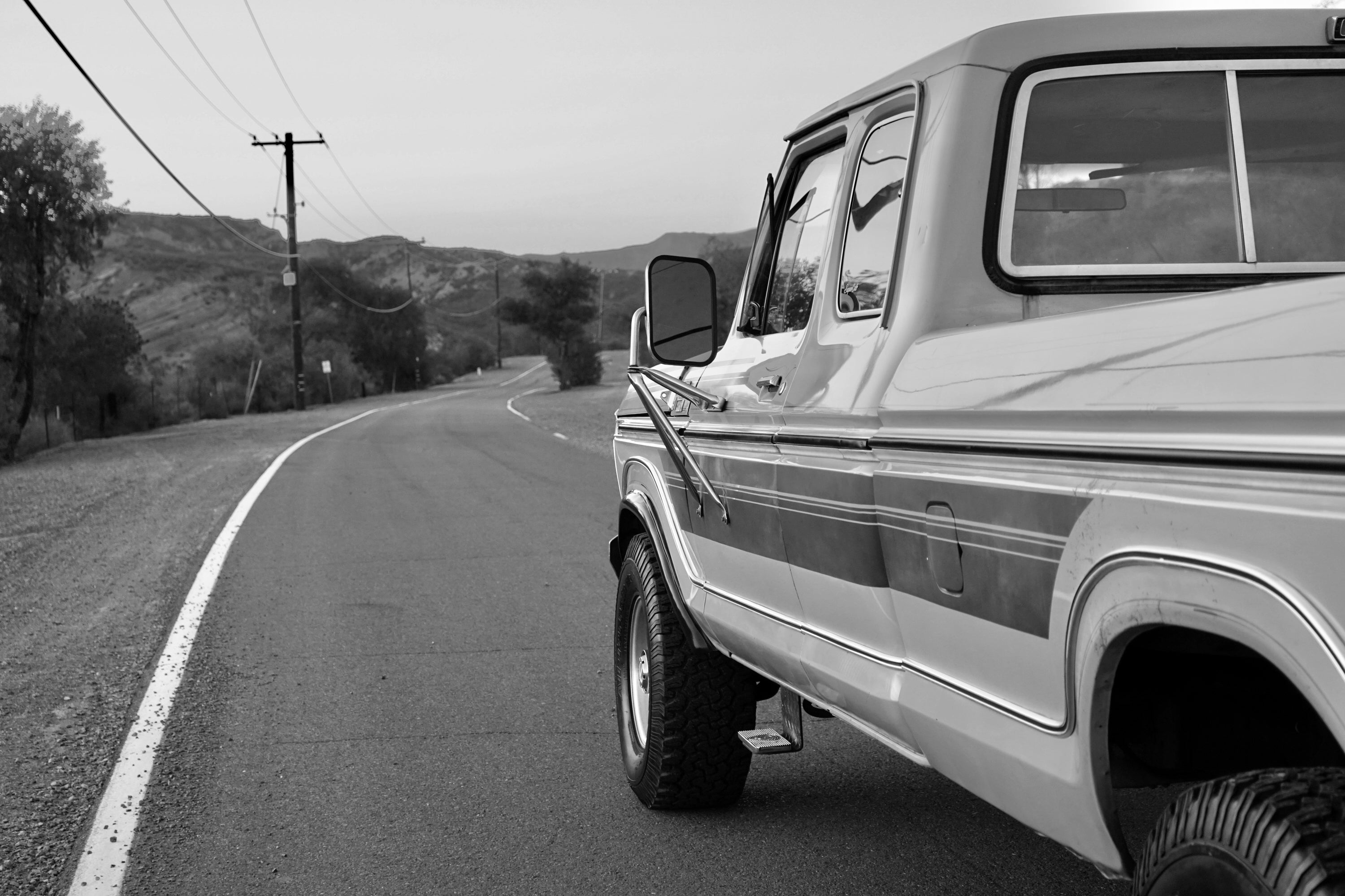 1978 Ford F-250 SuperCab 4x4 Chrome Yellow FINE ART PRINT