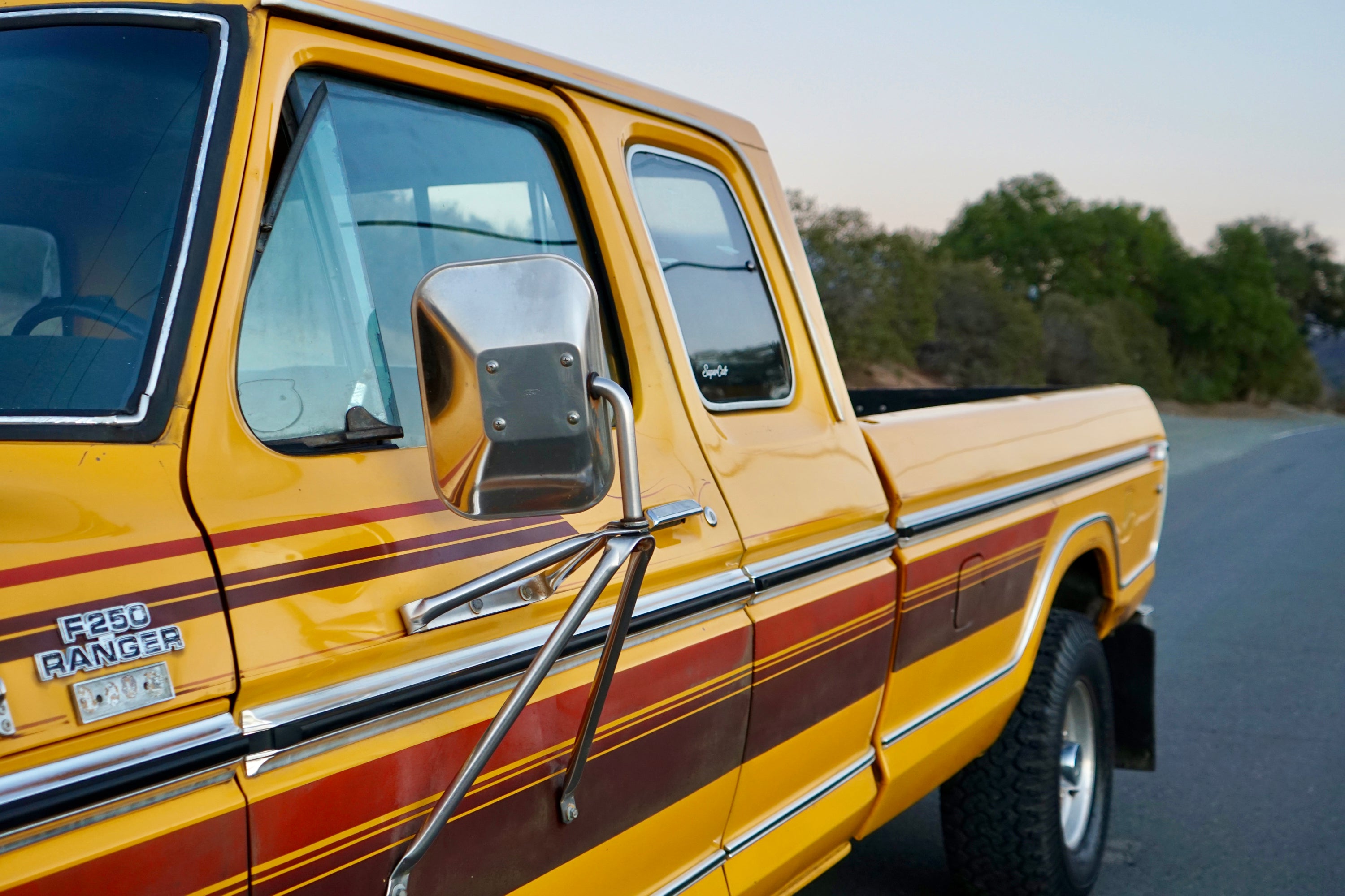 1978 Ford F-250 SuperCab 4x4 Chrome Yellow FINE ART PRINT