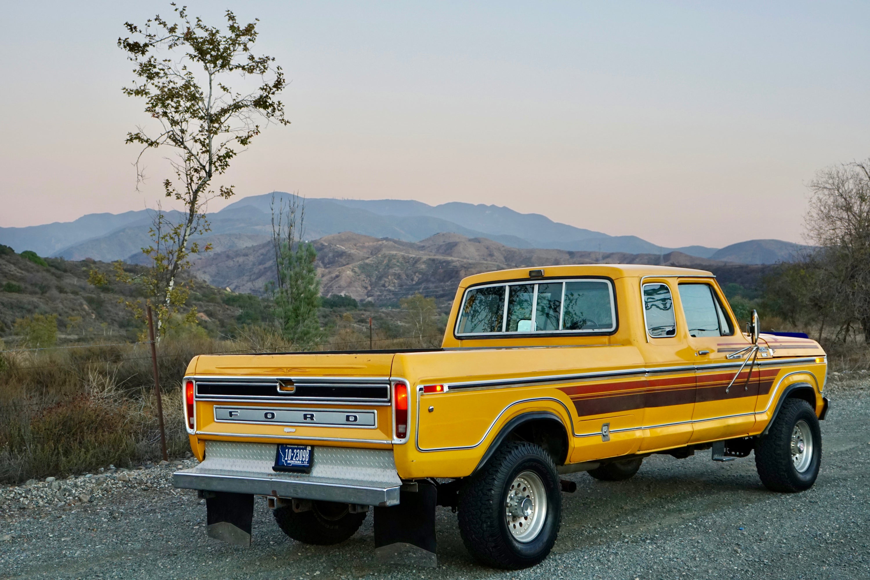 1978 Ford F-250 SuperCab 4x4 Chrome Yellow FINE ART PRINT
