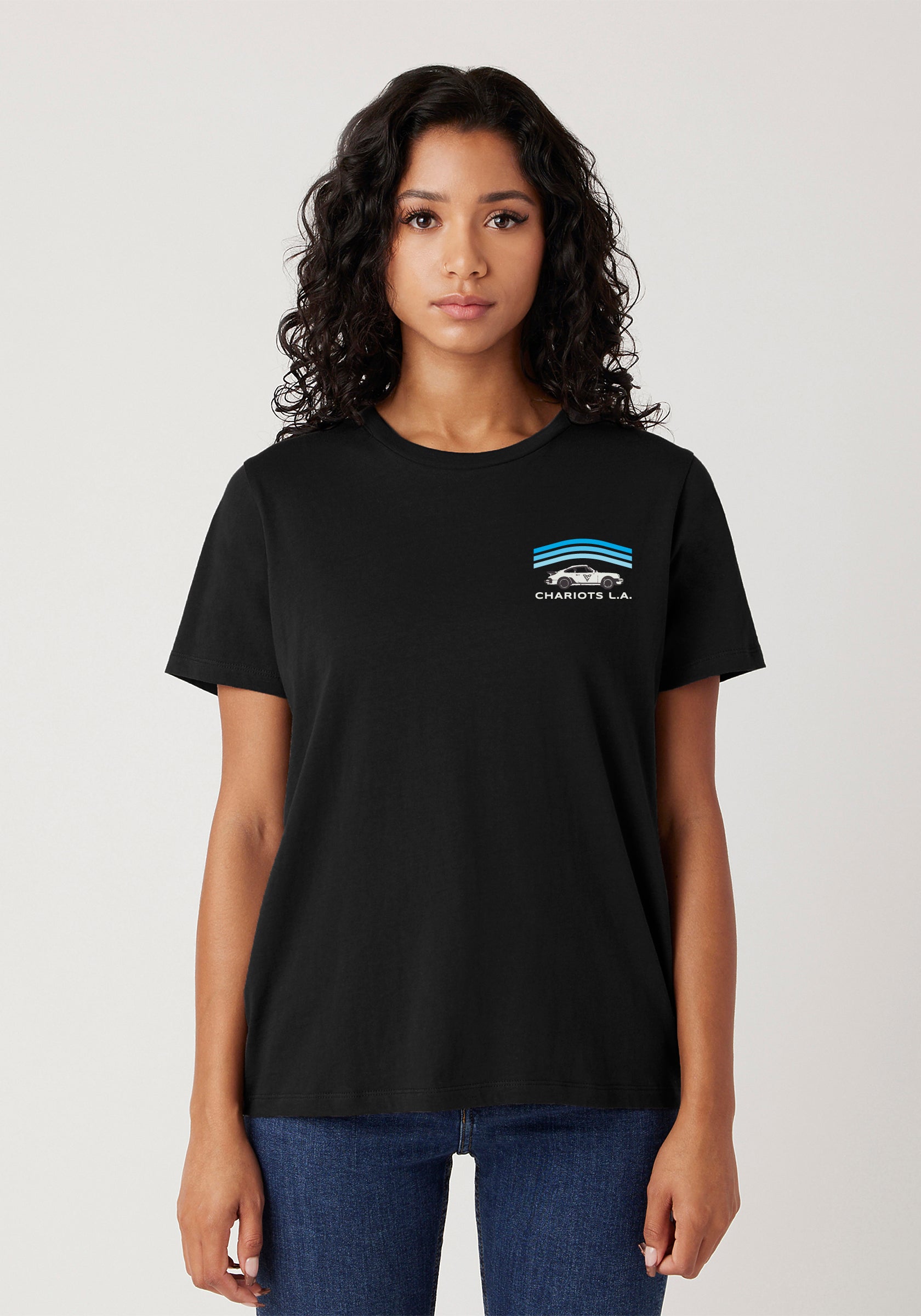 WHALE TAIL WOMENS BOYFRIEND TEE (Black)