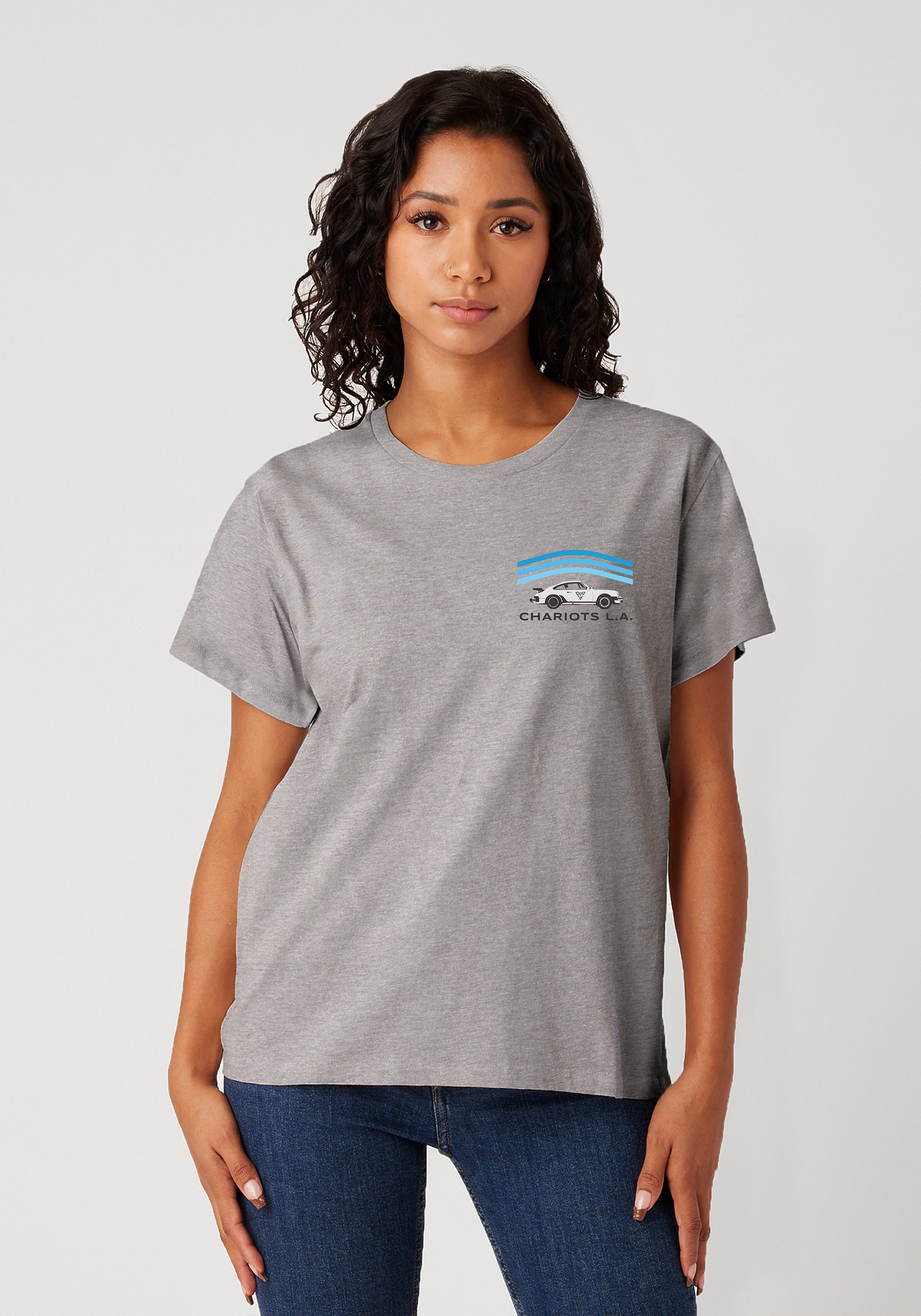 WHALE TAIL WOMENS BOYFRIEND TEE (Carbon Grey)