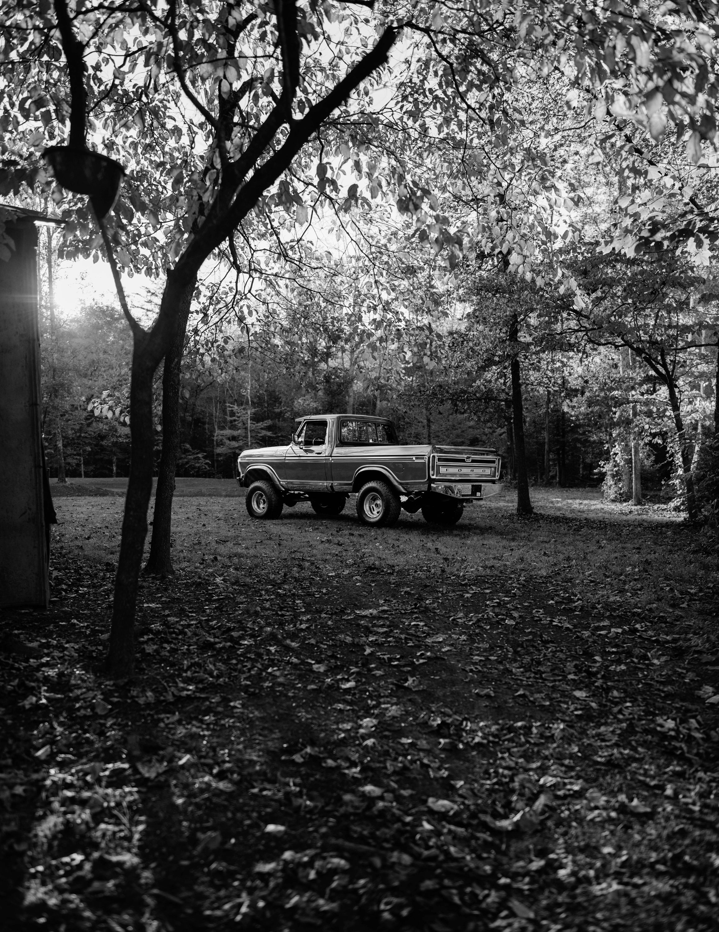 1979 Ford F-150 4x4 Short Bed Red/Maroon FINE ART PRINT