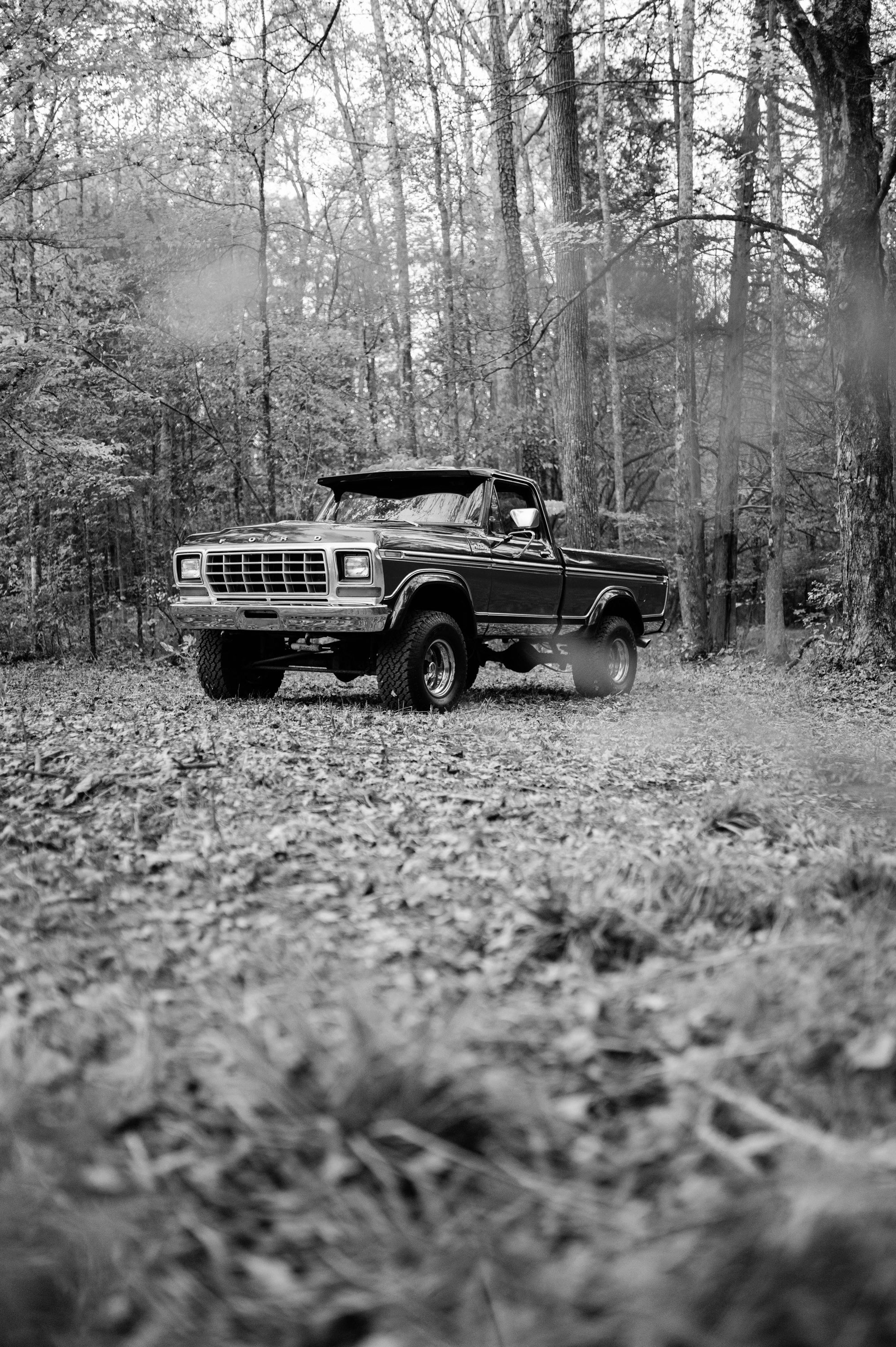 1979 Ford F-150 4x4 Short Bed Red/Maroon FINE ART PRINT