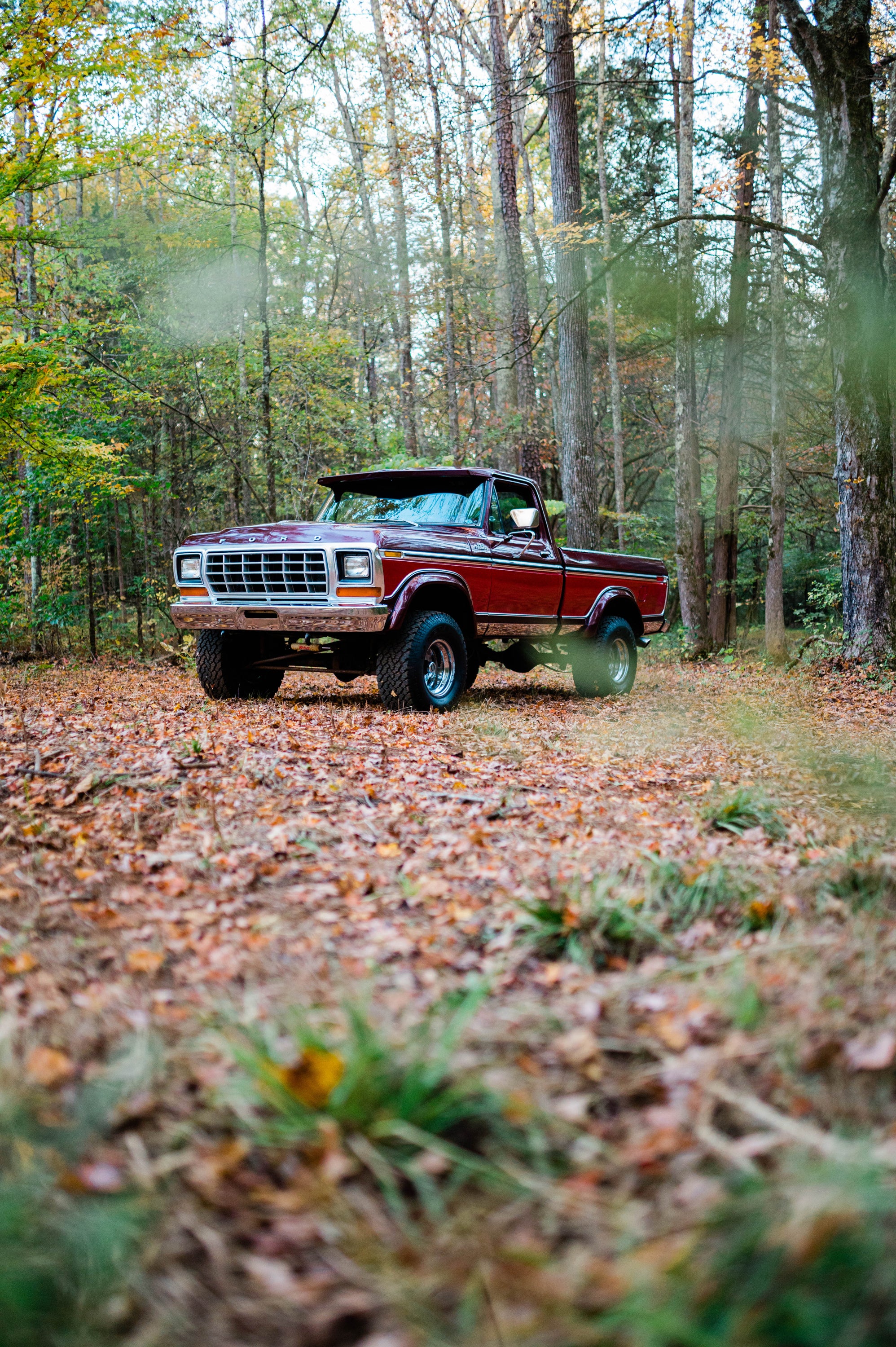 1979 Ford F-150 4x4 Short Bed Red/Maroon FINE ART PRINT