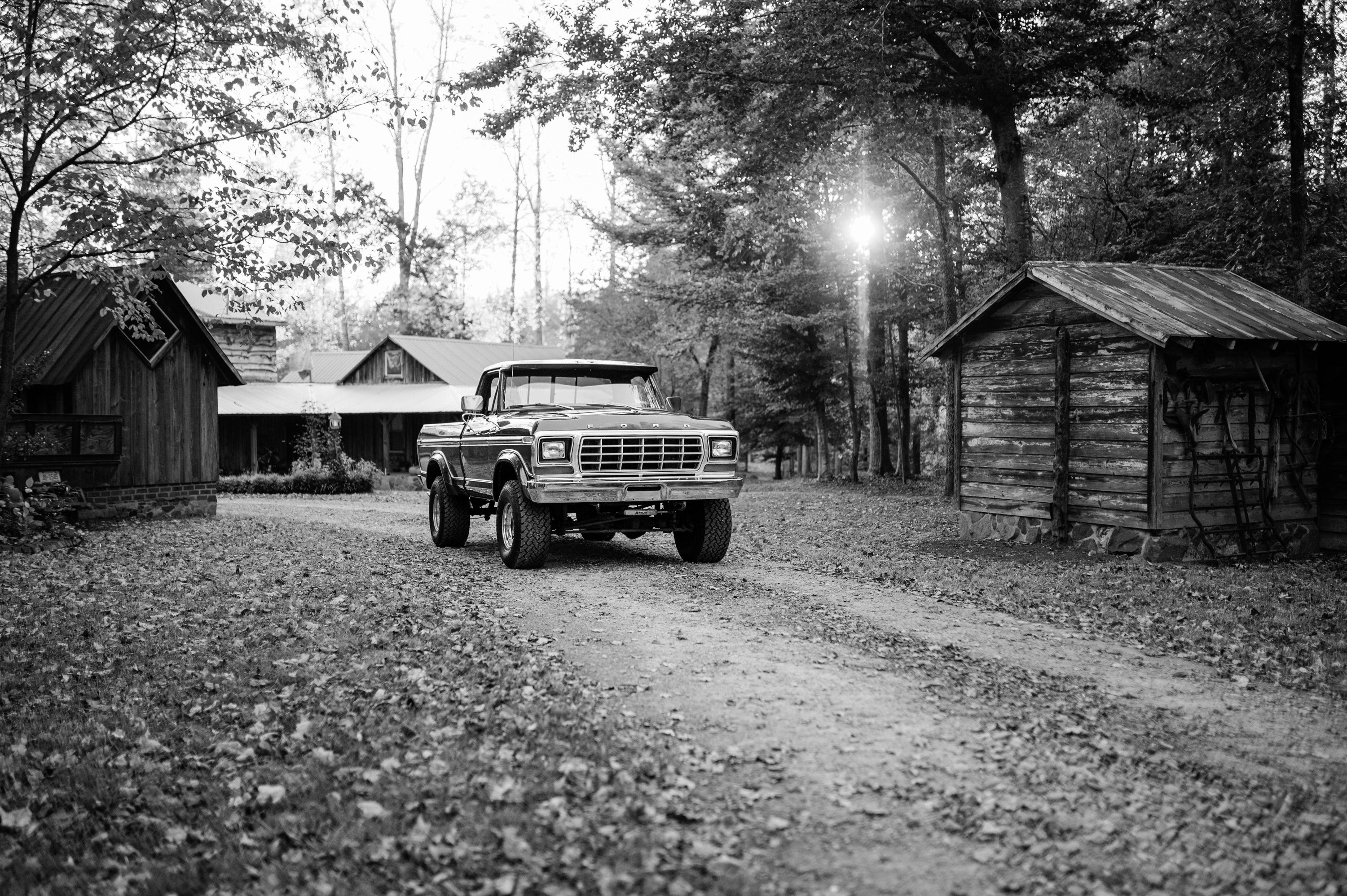 1979 Ford F-150 4x4 Short Bed Red/Maroon FINE ART PRINT