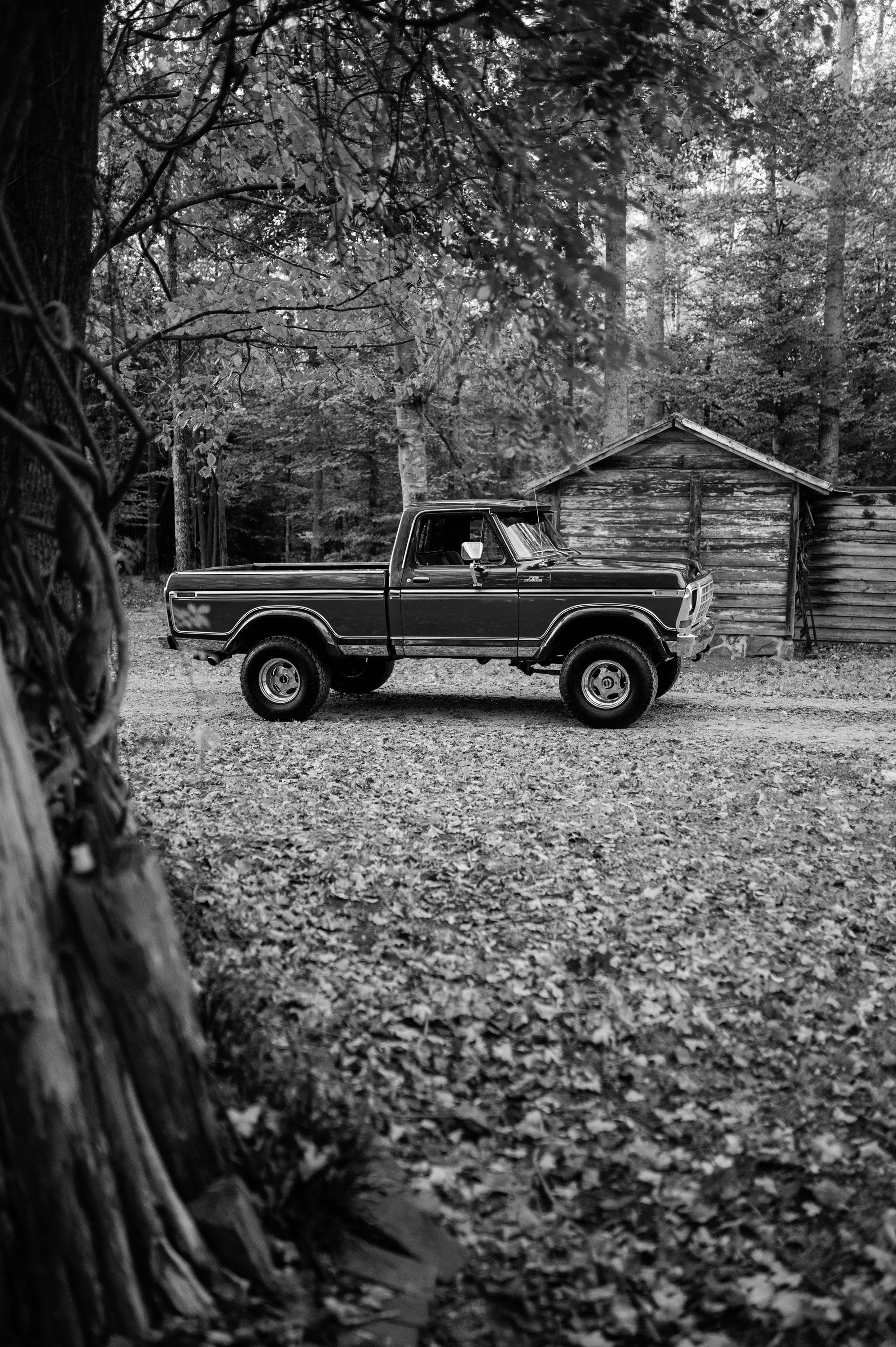 1979 Ford F-150 4x4 Short Bed Red/Maroon FINE ART PRINT