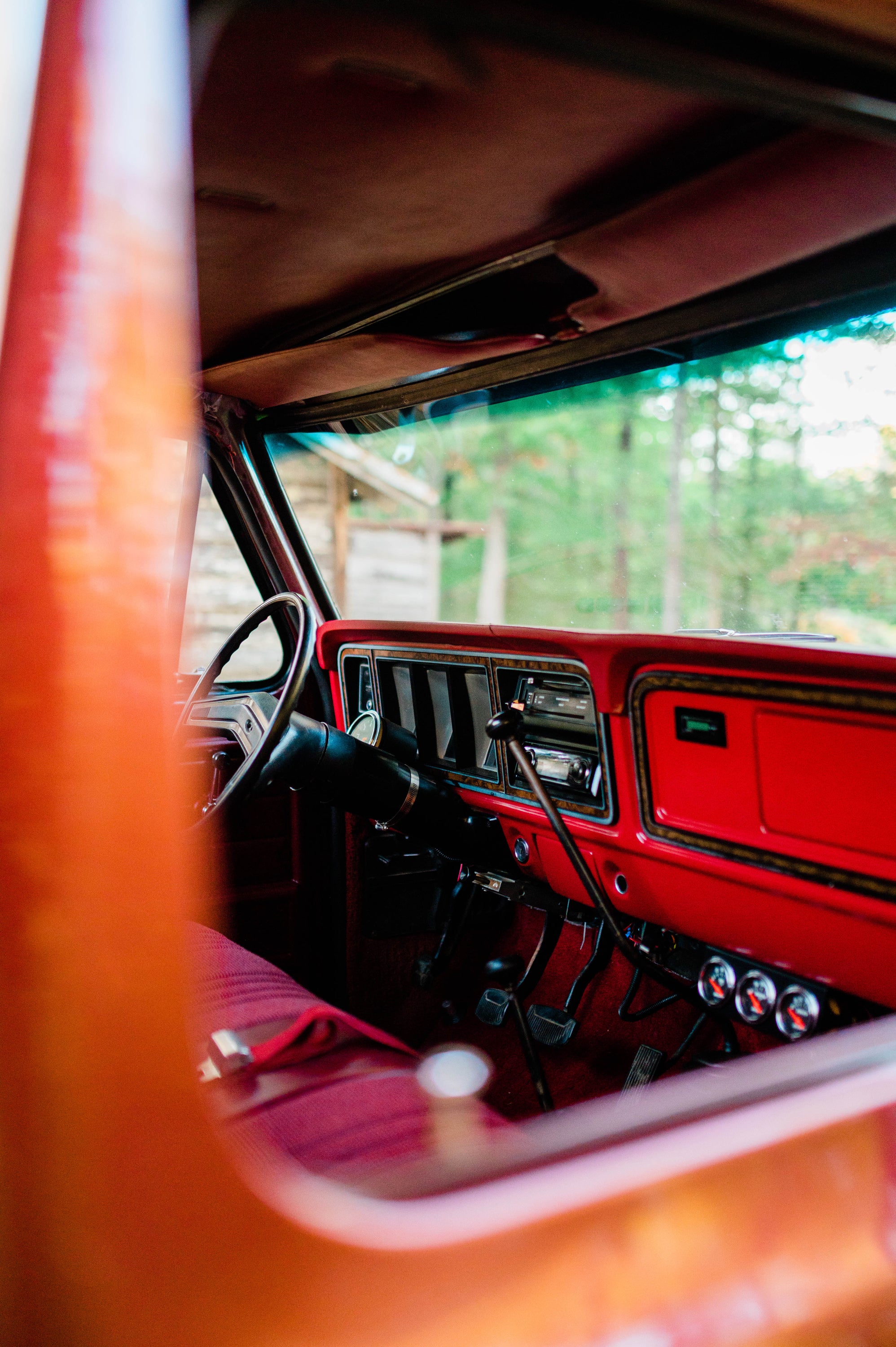 1979 Ford F-150 4x4 Short Bed Red/Maroon FINE ART PRINT