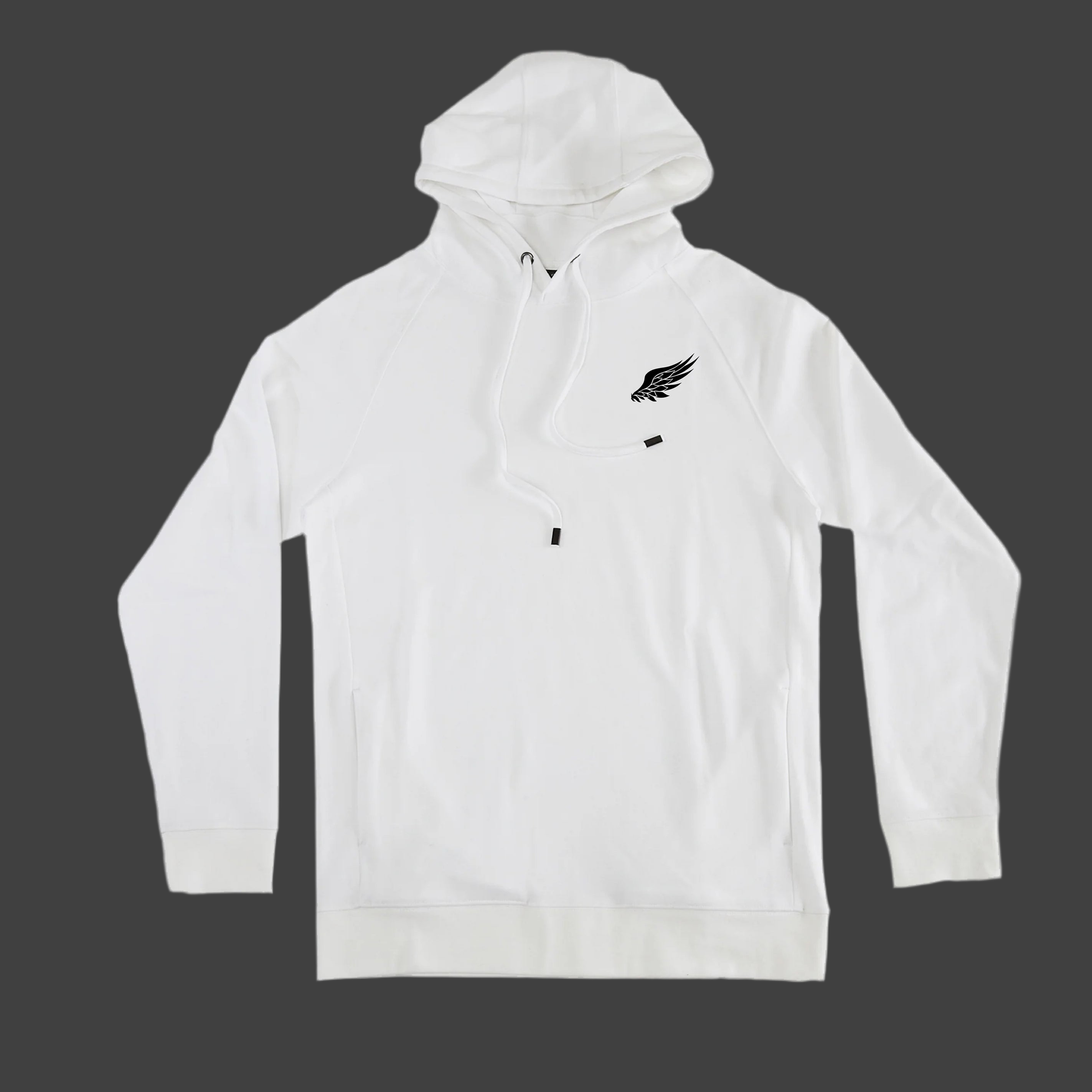 LITTLE BIRD LIGHTWEIGHT LUXURY PULLOVER HOODIE (White)