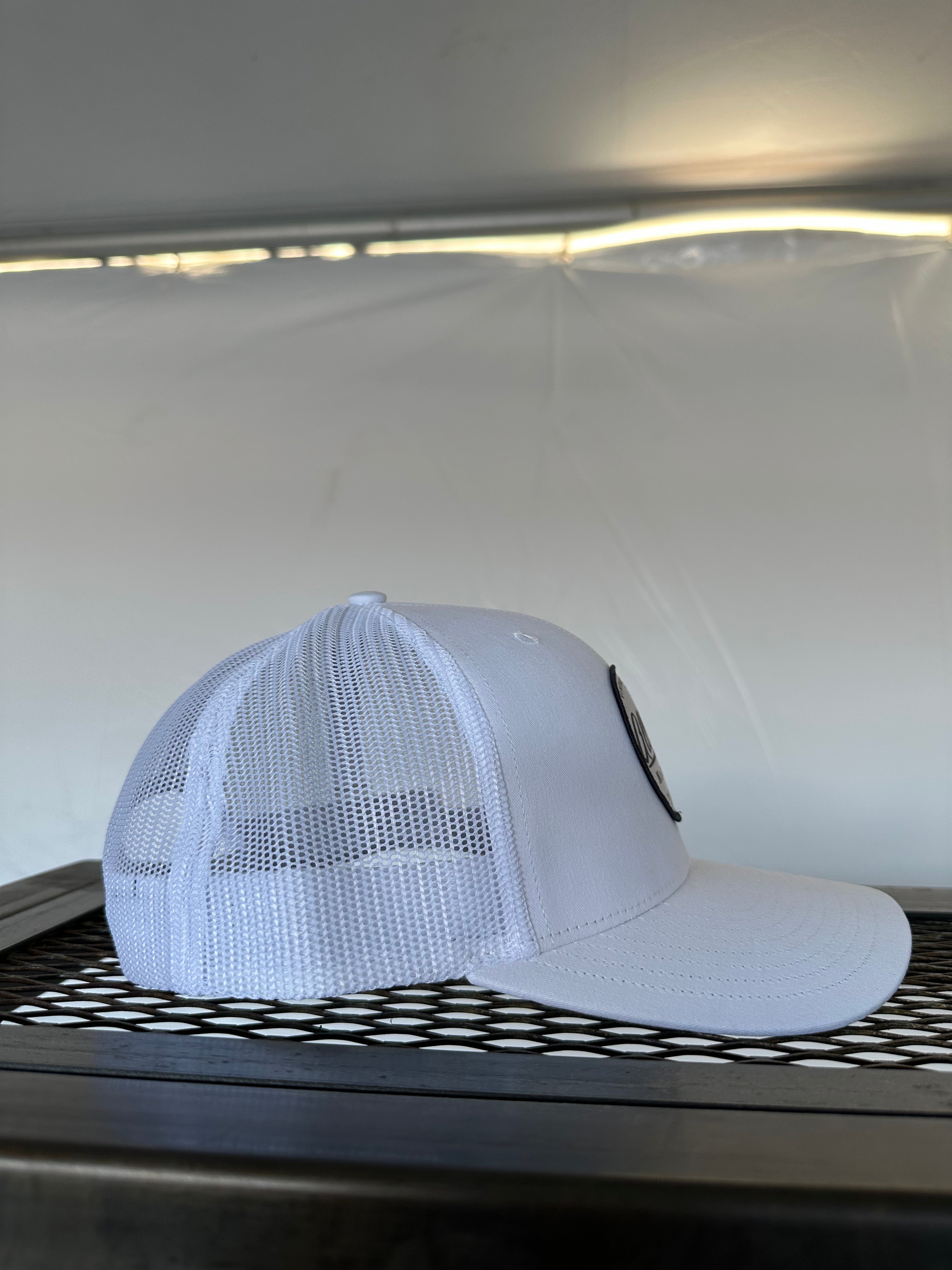 ALL GAS NO BRAKE (White Premium Trucker Hat)
