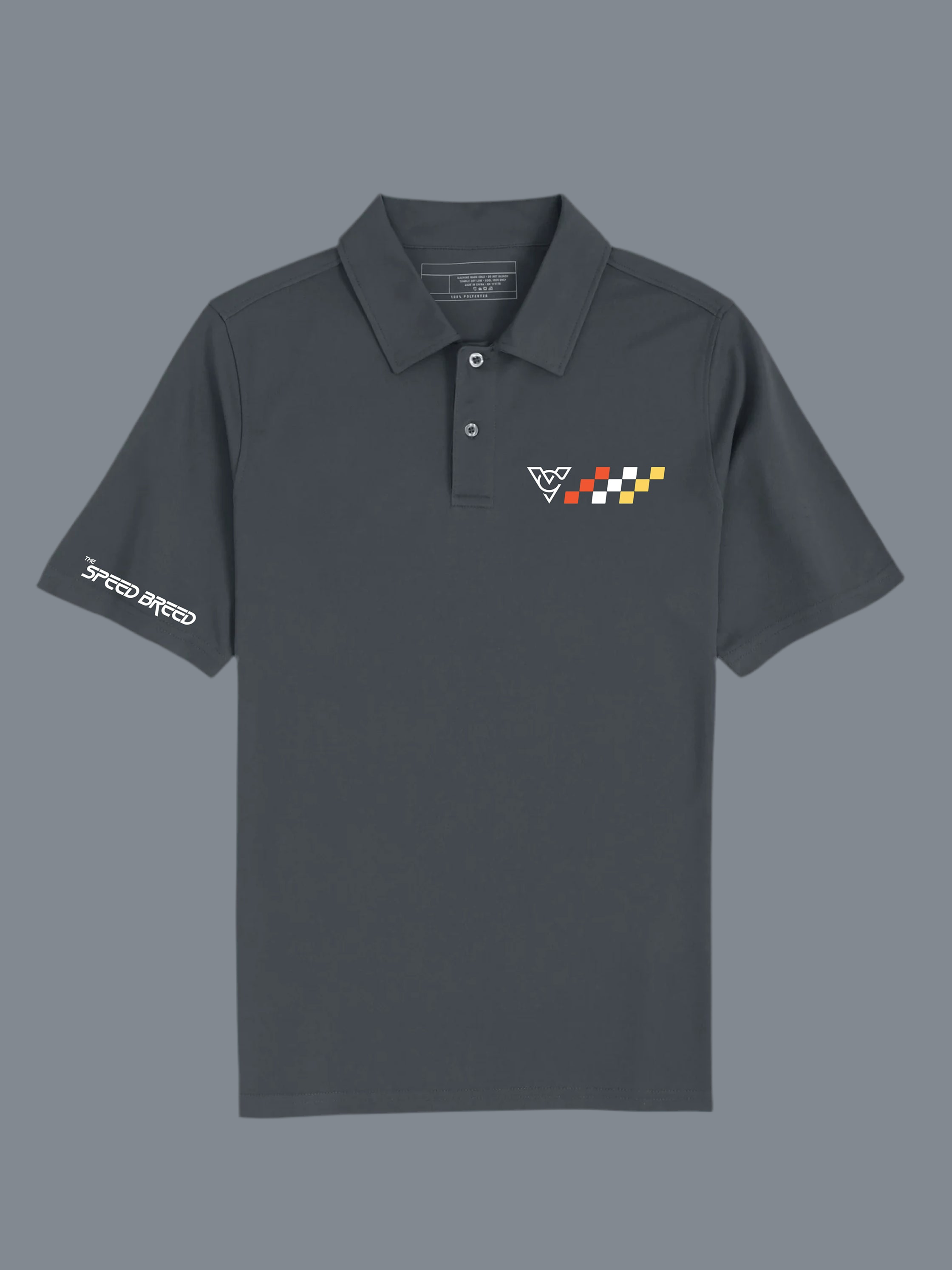 CHECKERED FLAG DRYFLEX POLO (Graphite)