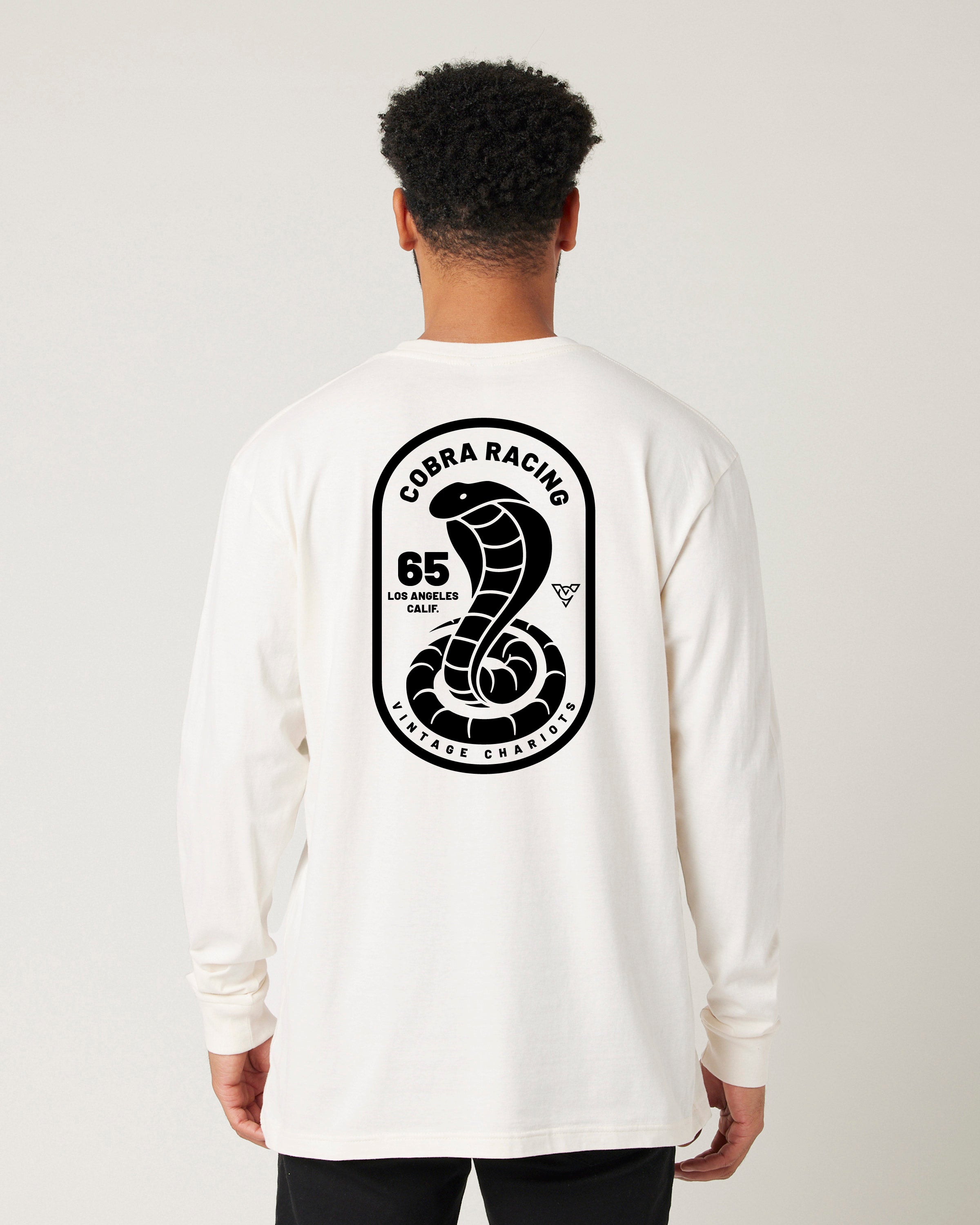 COBRA RACING LONG SLEEVE TEE (Vintage White)