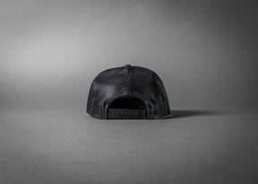 ALL GAS NO BRAKE (Charcoal/Black Premium 7-Panel Trucker Hat)