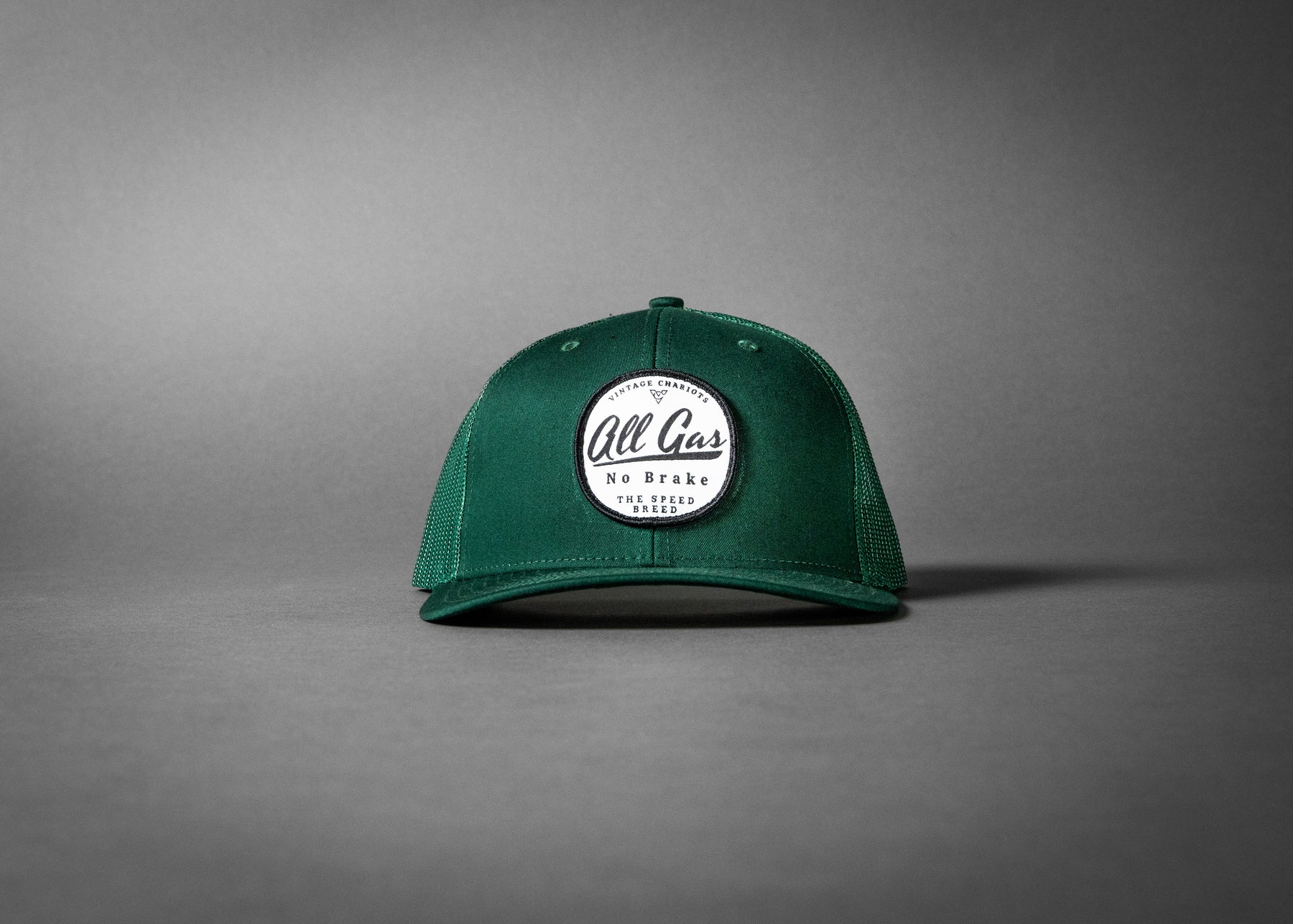 ALL GAS NO BRAKE (Dark Green Premium Trucker Hat)