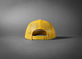 YELLOWJACKET (Heather Grey/Amber Gold 5-Panel Premium Trucker Hat)