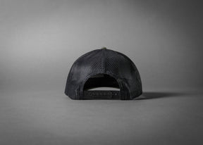 YELLOWJACKET (Green Camo/Black Wool Flat Bill Trucker Hat)