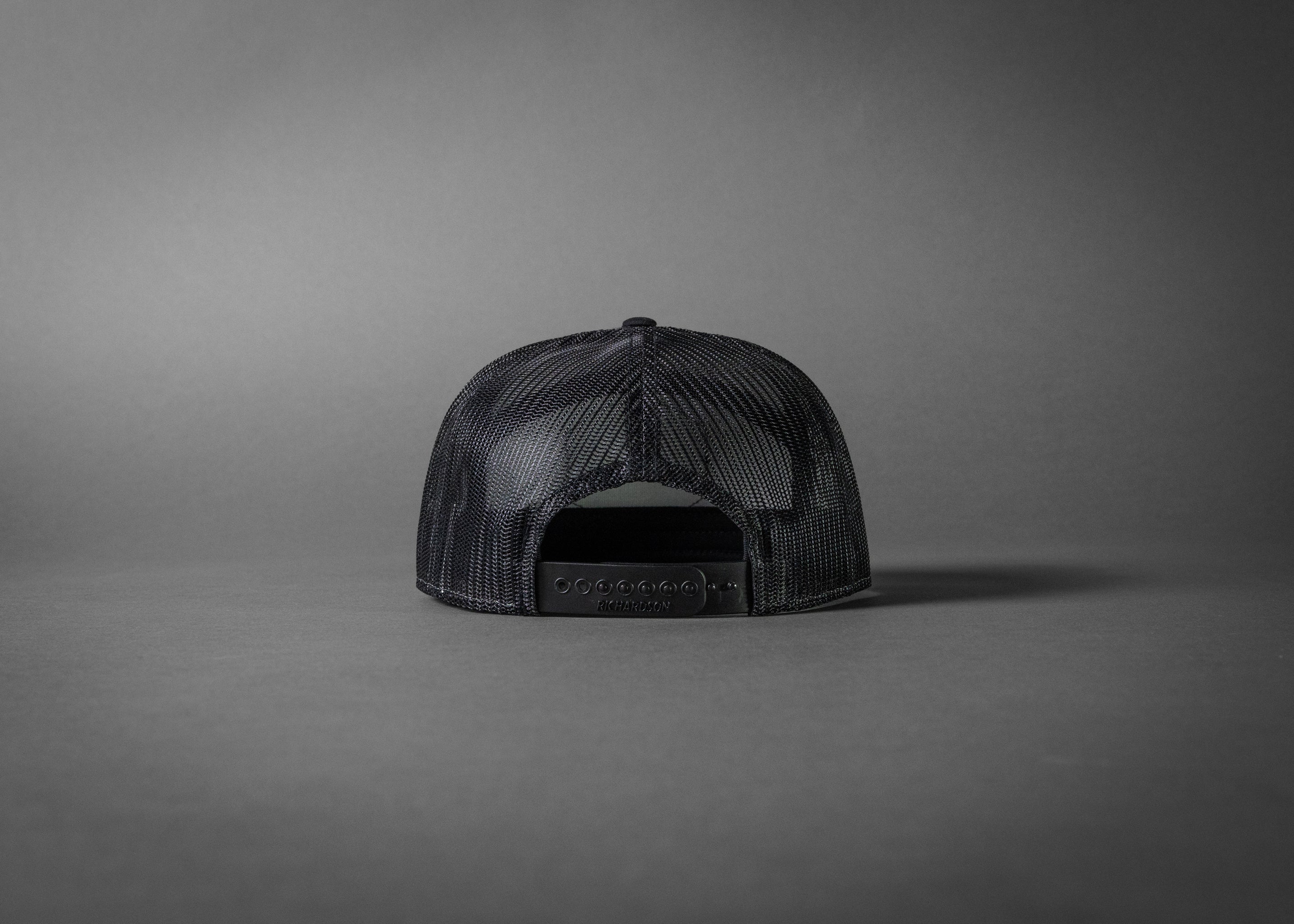 PEGASUS (Heather Grey/Black Premium 7-Panel Trucker Hat)