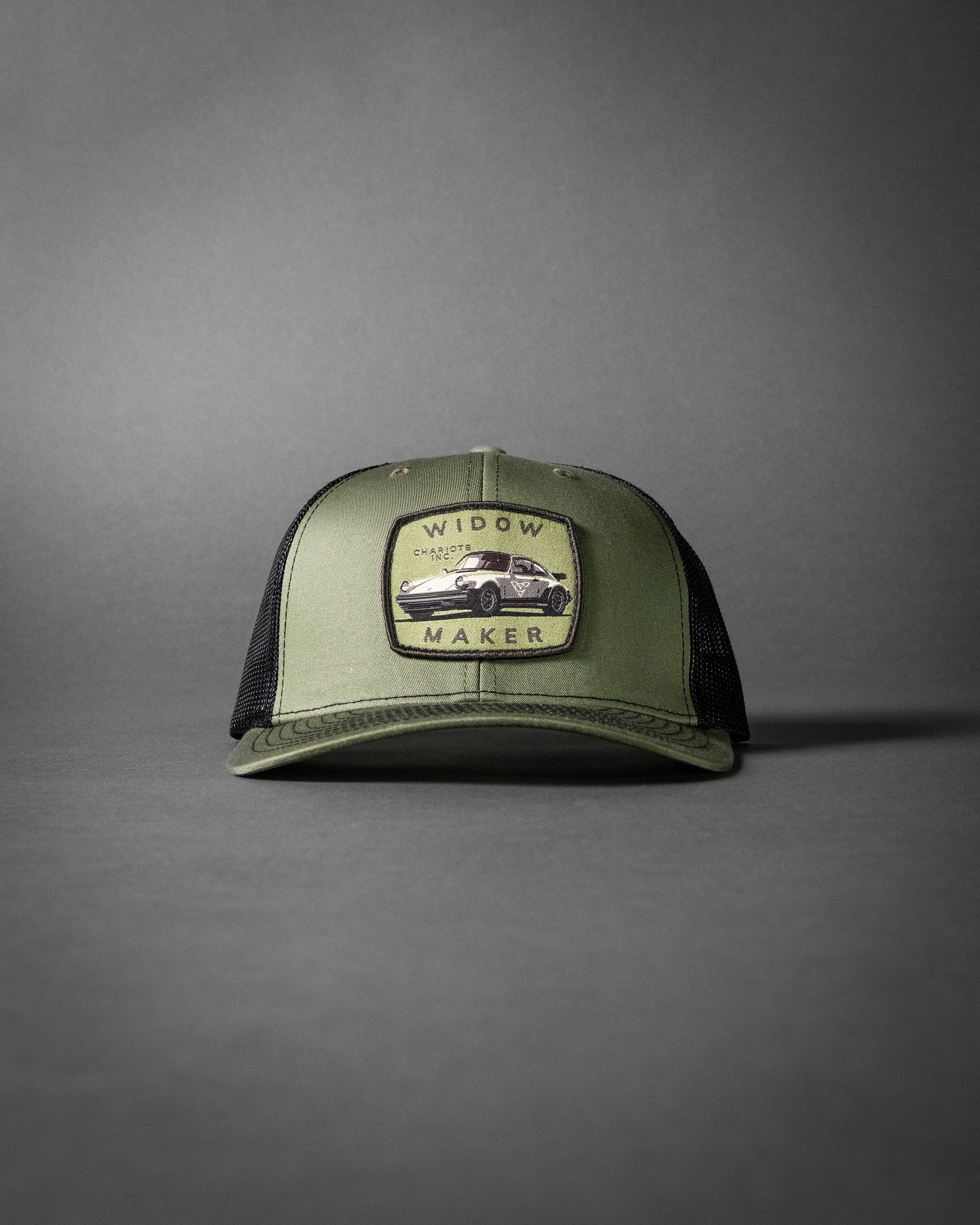 WIDOWMAKER (Loden Green/Black Premium Trucker Hat)